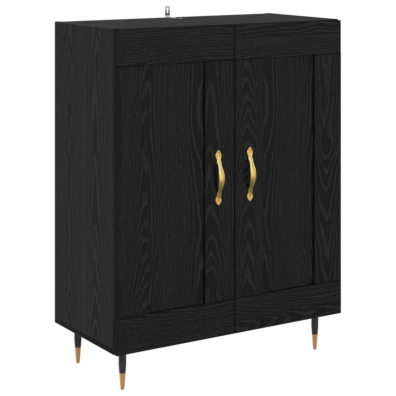 Haut Armoire Chêne noir 69,5 x 34 x 180 cm Bois d'ingénierie - XIOS