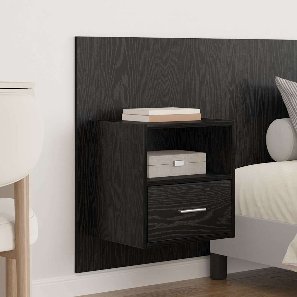 Tête de lit avec armoire 3 pcs Chêne noir Bois d'ingénierie - XIOS