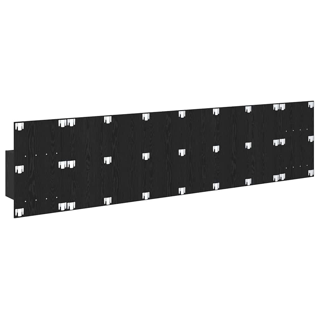 Tête de lit avec armoire 3 pcs Chêne noir Bois d'ingénierie - XIOS