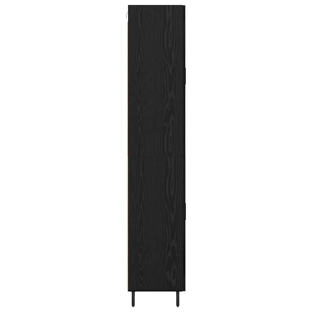 Haut Armoire avec tiroir 2 pcs Chêne noir Bois d'ingénierie - XIOS