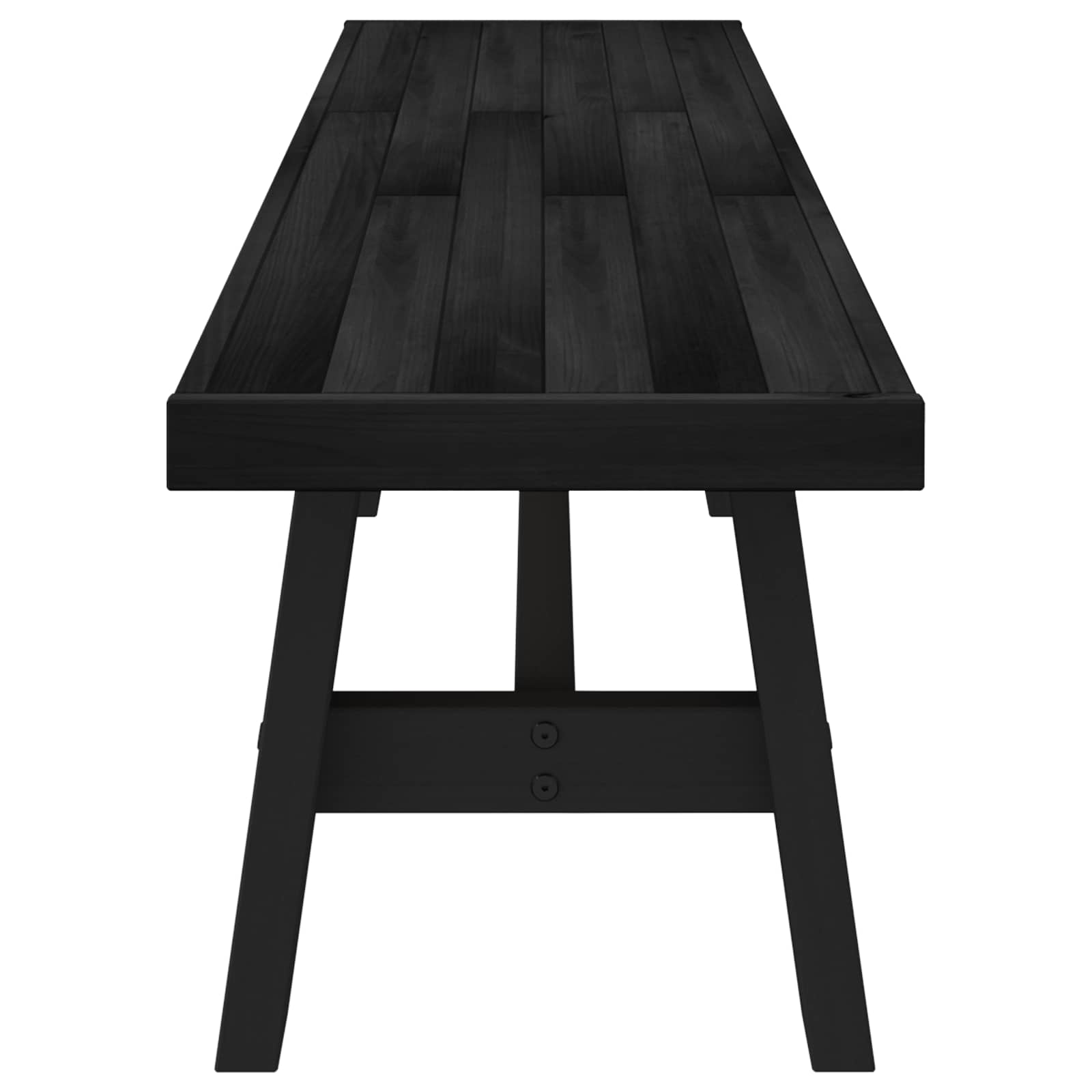 Banc de salle à manger NOAIN 180 x 41 x 45 cm Pin massif Noir - XIOS