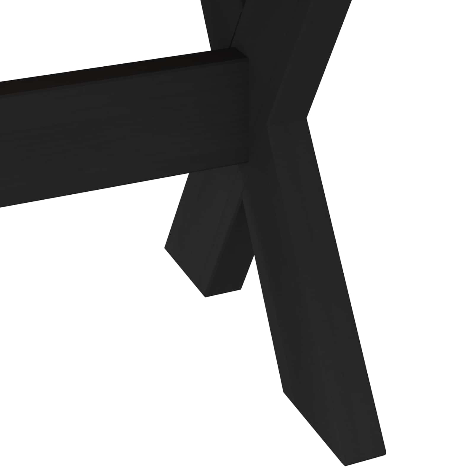 Banc de salle à manger NOAIN 180 x 41 x 45 cm Pin massif Noir - XIOS