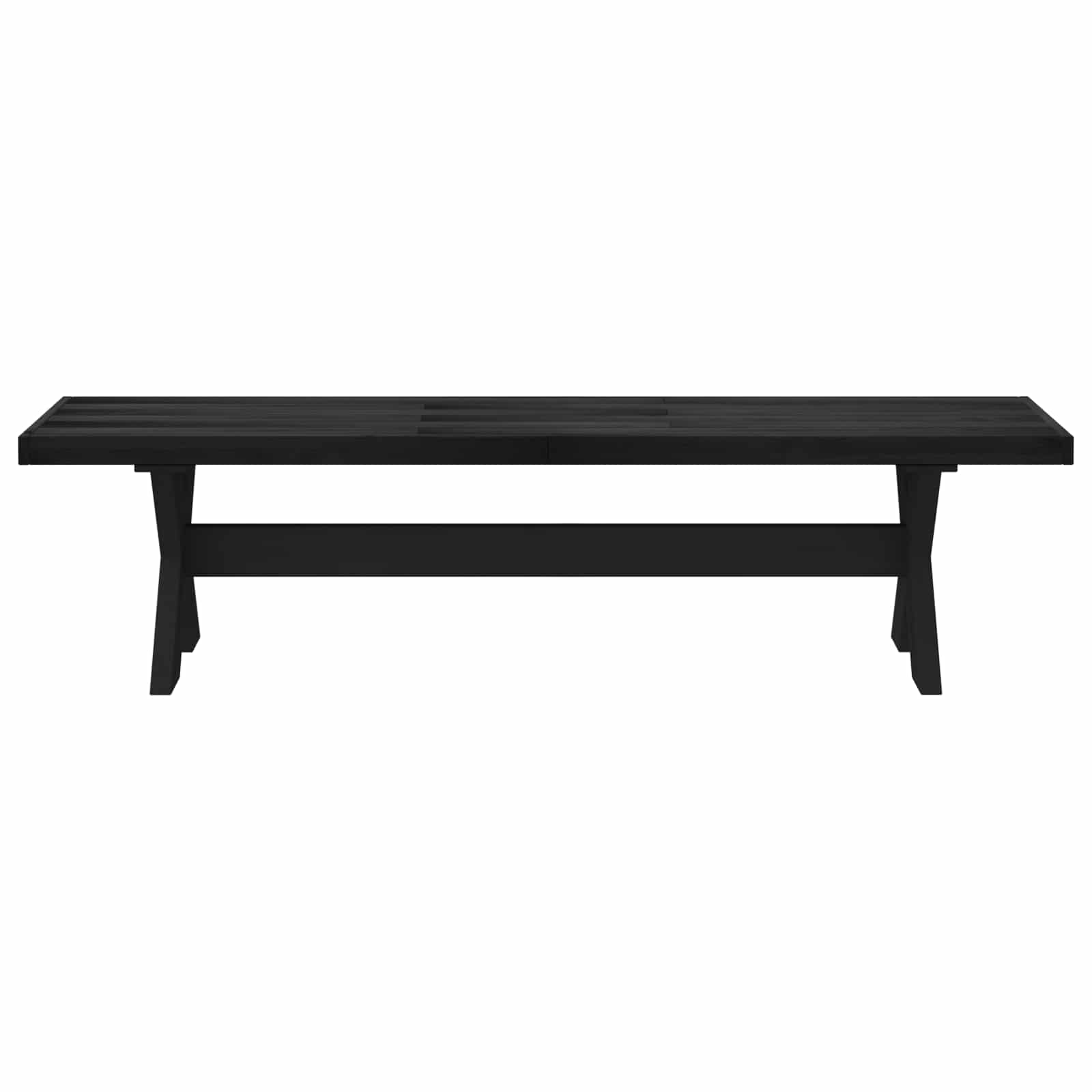 Banc de salle à manger NOAIN 180 x 41 x 45 cm Pin massif Noir - XIOS