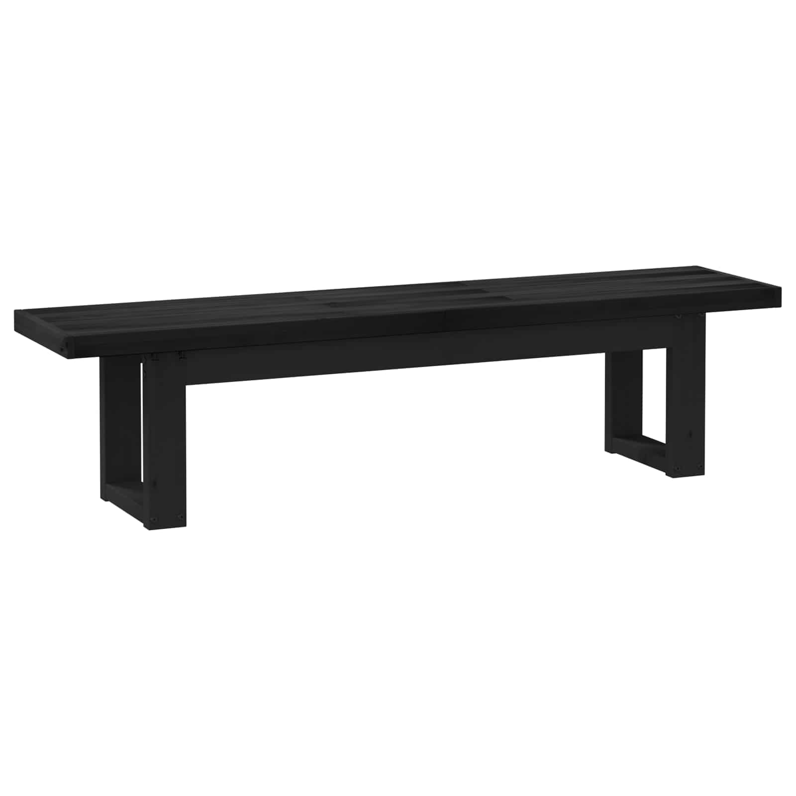 Banc de salle à manger NOAIN 160 x 41 x 45 cm Pin massif Noir - XIOS
