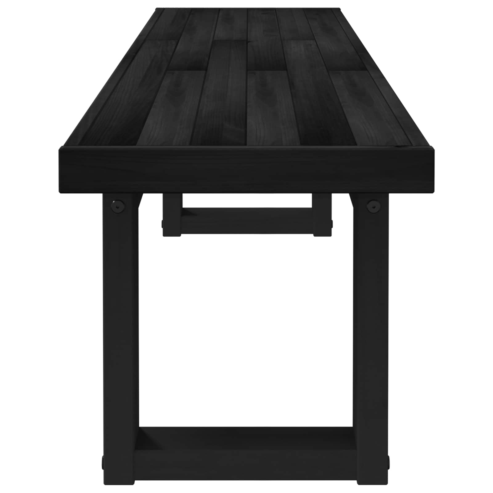Banc de salle à manger NOAIN 160 x 41 x 45 cm Pin massif Noir - XIOS