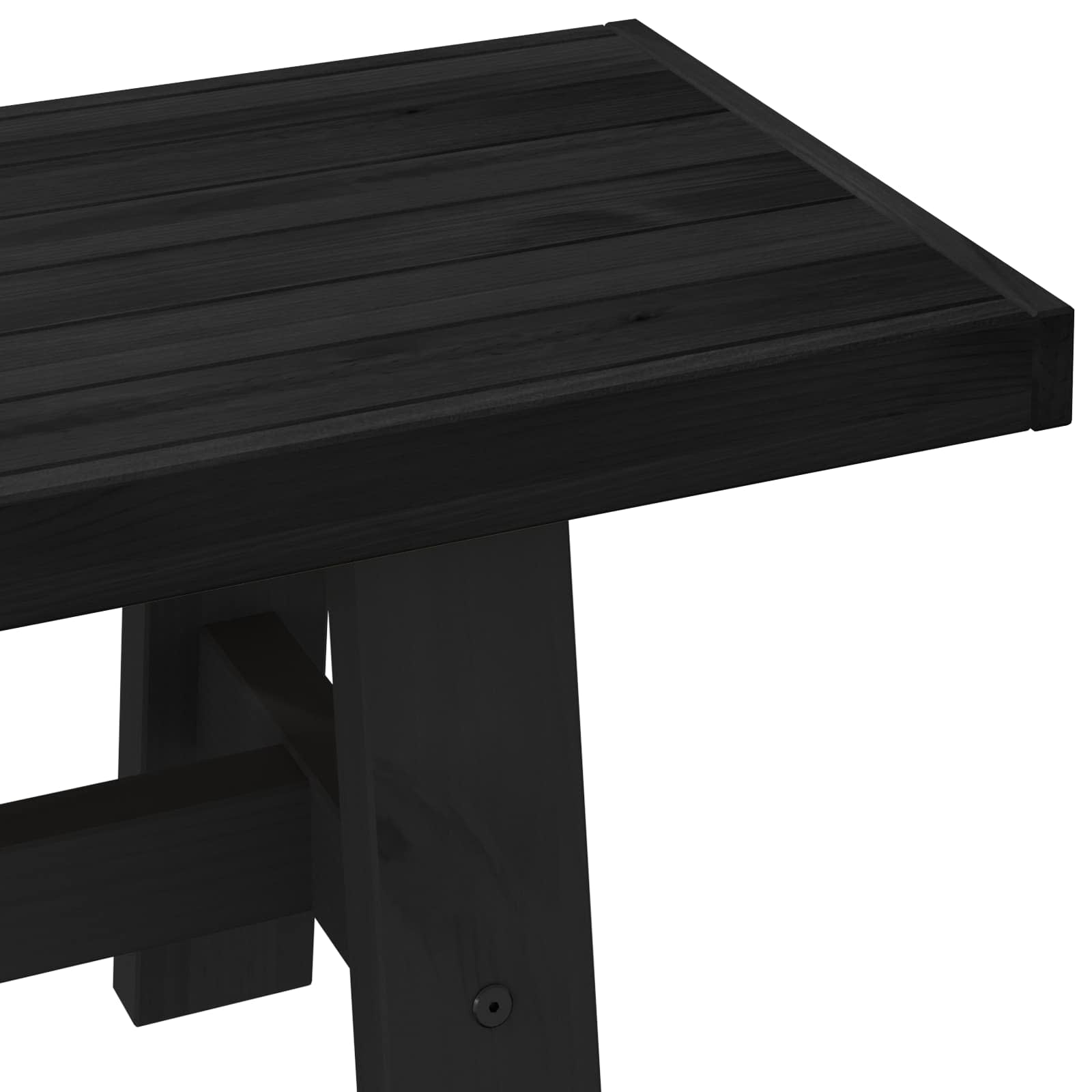 Banc de salle à manger NOAIN 120 x 41 x 45 cm Pin massif Noir - XIOS