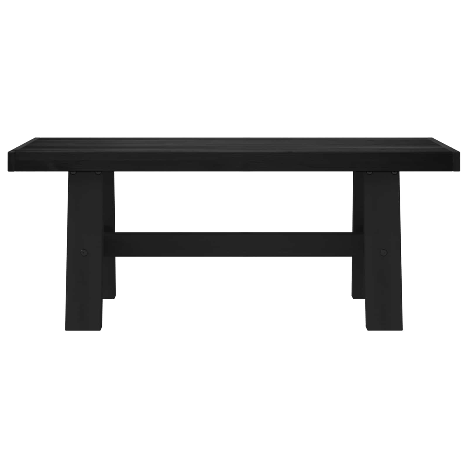 Banc de salle à manger NOAIN 120 x 41 x 45 cm Pin massif Noir - XIOS
