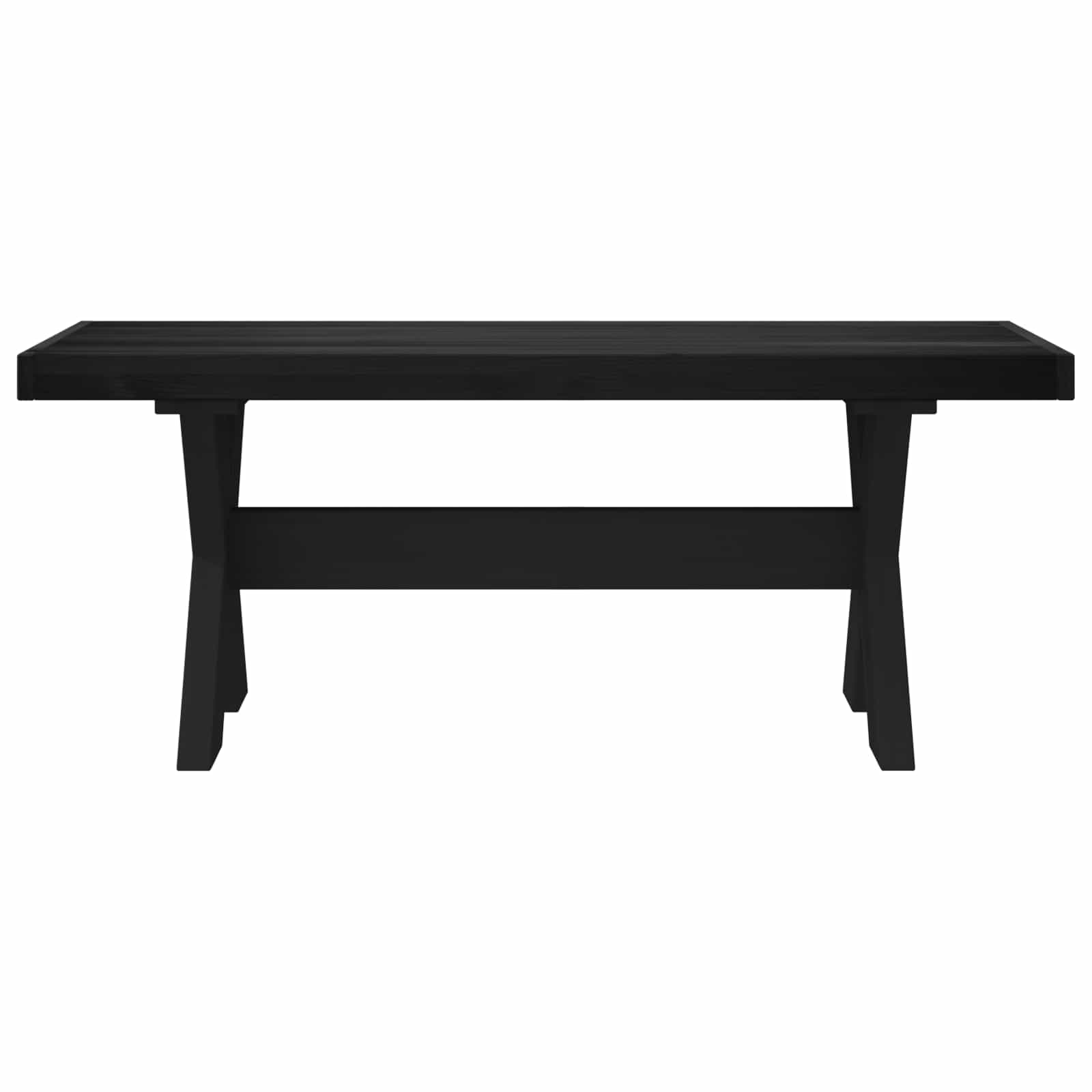 Banc de salle à manger NOAIN 120 x 41 x 45 cm Pin massif Noir - XIOS