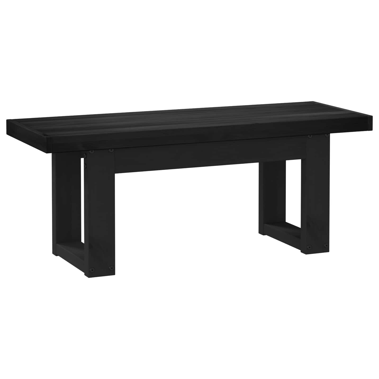 Banc de salle à manger NOAIN 120 x 41 x 45 cm Pin massif Noir - XIOS