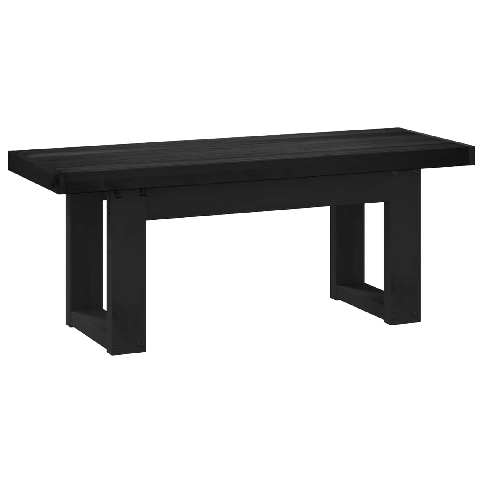Banc de salle à manger NOAIN 120 x 41 x 45 cm Pin massif Noir - XIOS
