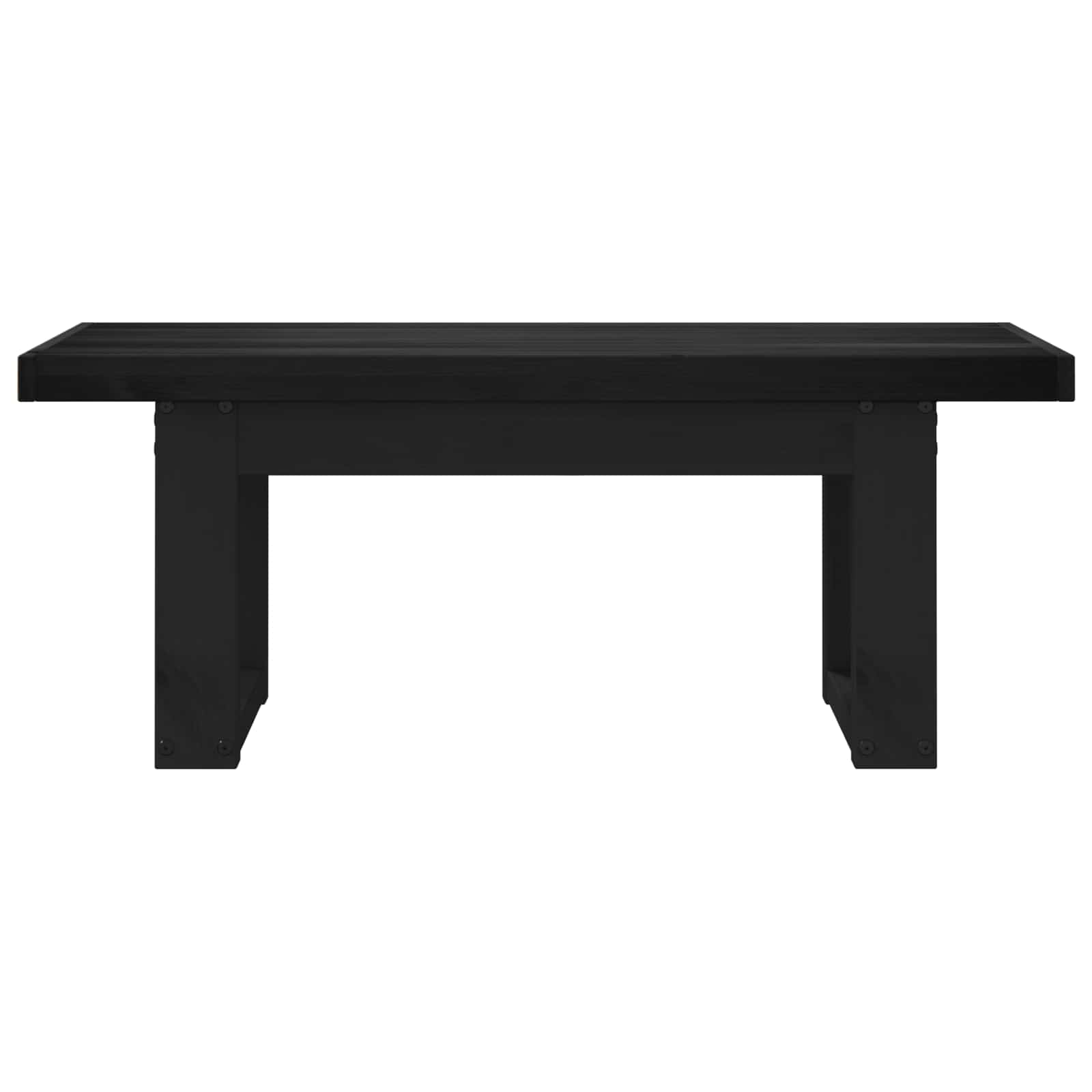 Banc de salle à manger NOAIN 120 x 41 x 45 cm Pin massif Noir - XIOS