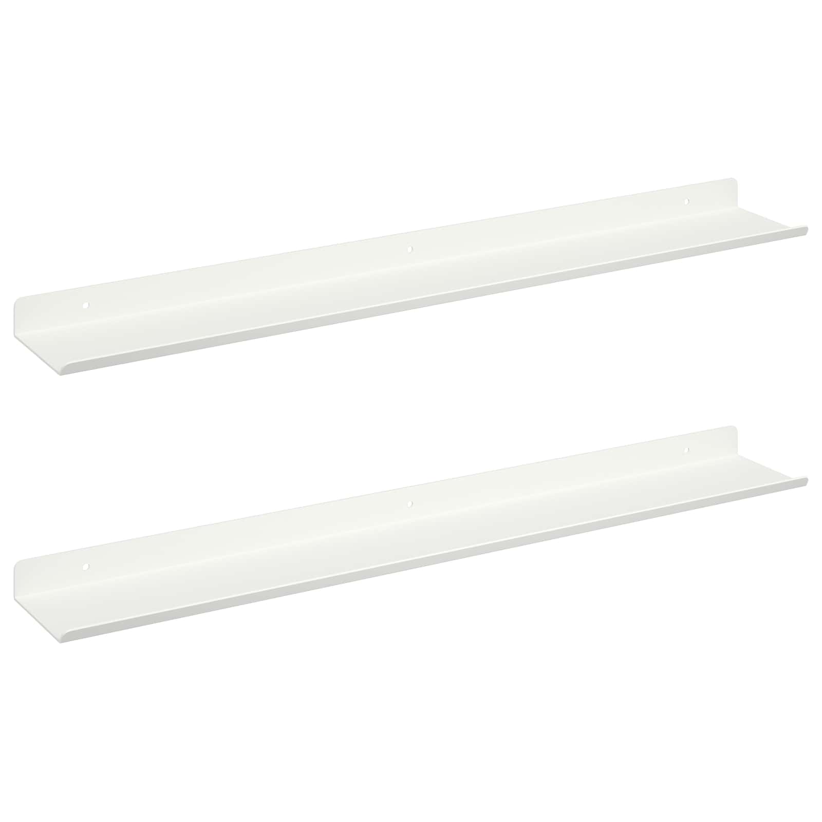 Étagère Murale avec étagère 2 pcs Blanc 60 x 9 x 2,5 cm - XIOS