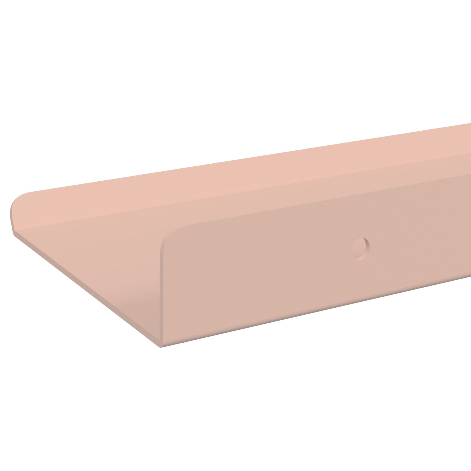 Étagère flottante 4 pcs Rose 100 x 9 x 2,5 cm Acier