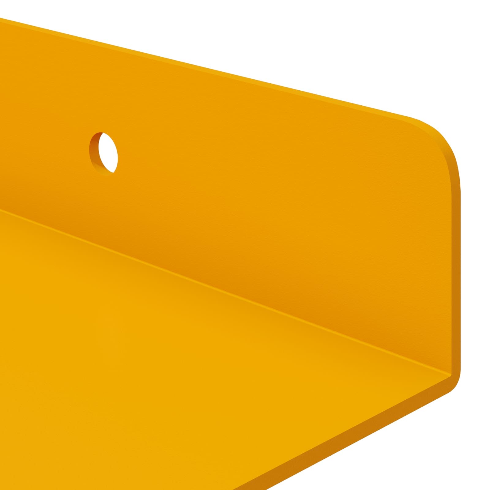Étagère flottante Montage mural 4 pc Jaune moutarde Acier - XIOS