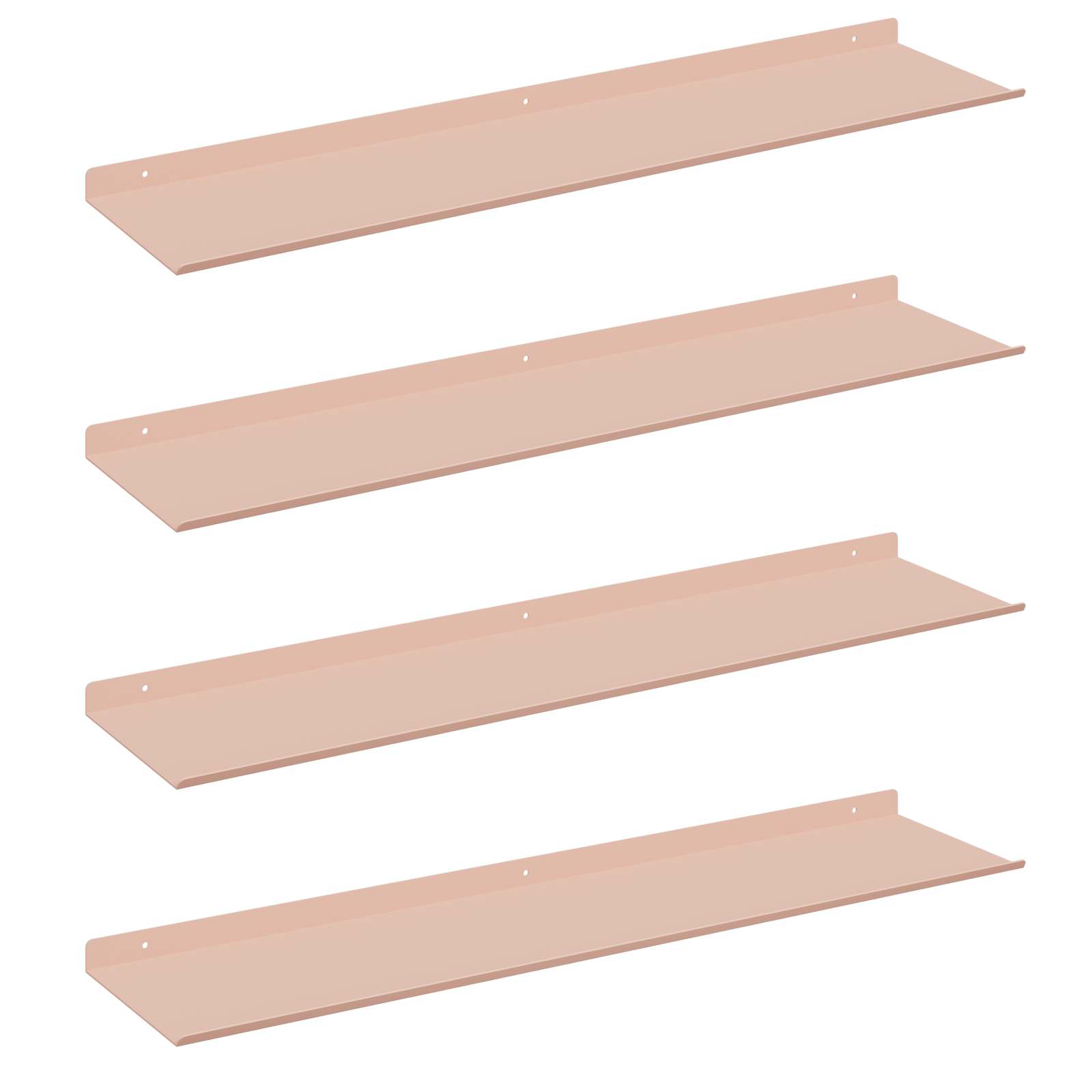Étagère Murale avec étagère 4 pcs Rose 80 x 18 x 2,5 cm - XIOS