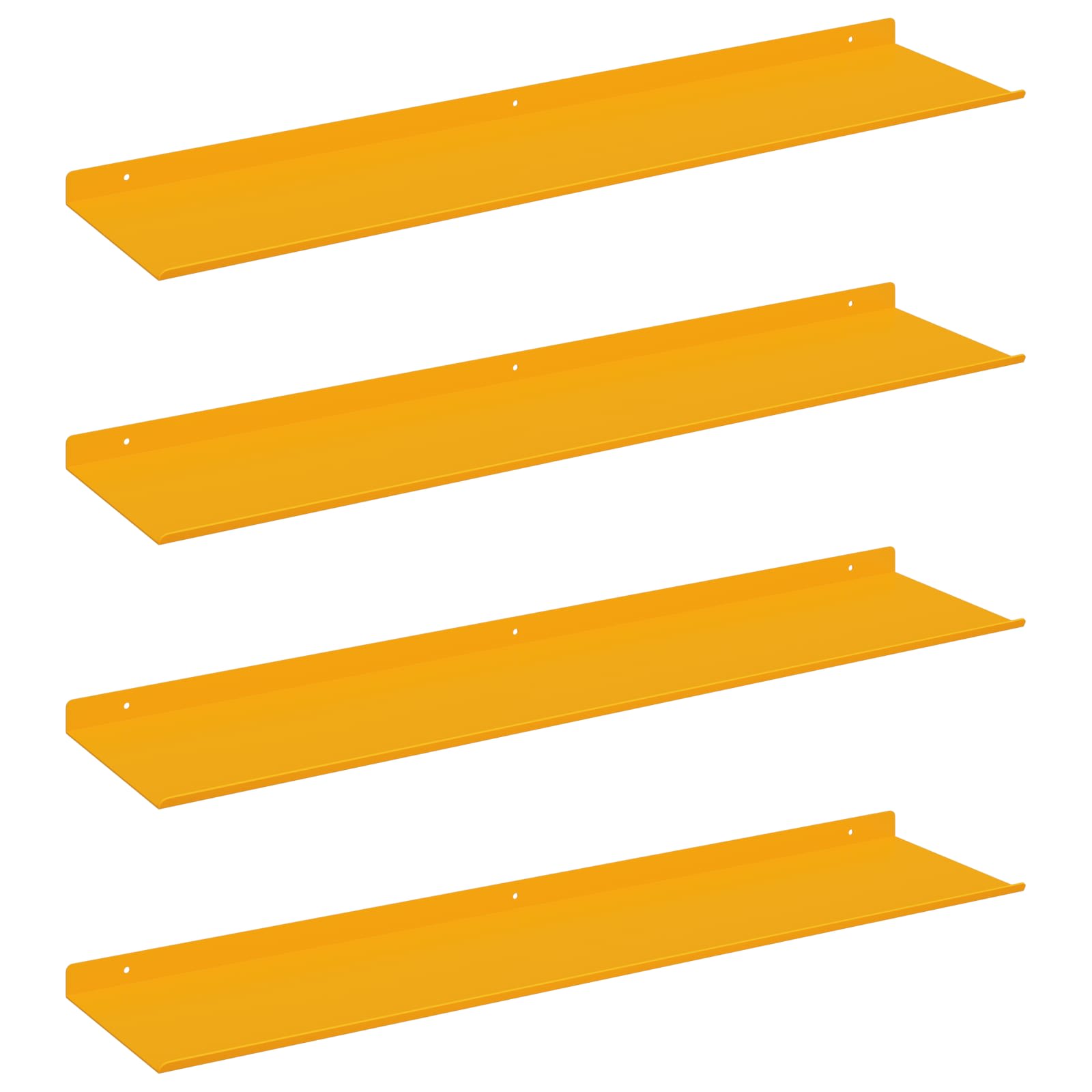 Étagère Murale 4 pcs Jaune moutarde 80 x 18 x 2,5 cm - XIOS