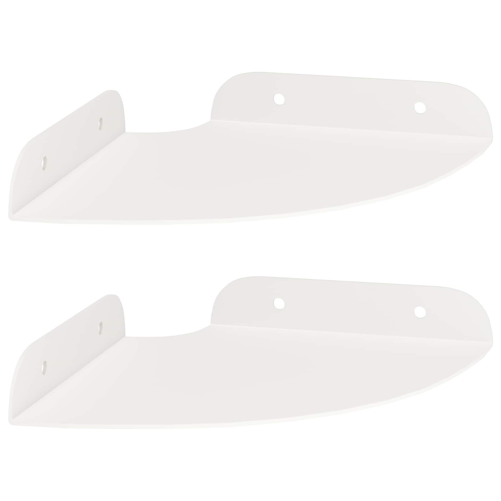 Étagère flottante avec étagère 2 pcs Blanc 15 x 15 x 2 cm - XIOS