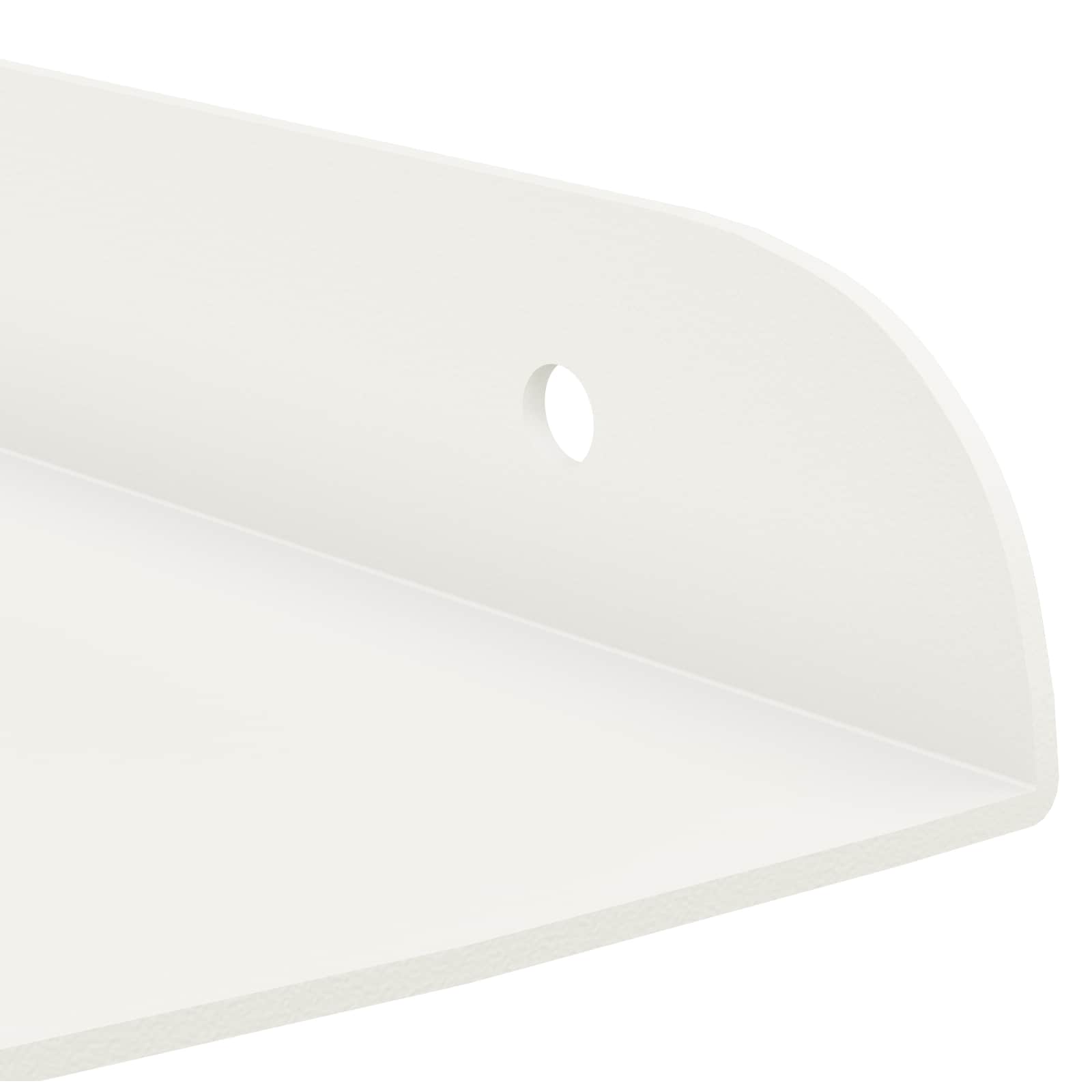 Étagère flottante avec étagère 4 pcs Blanc 24 x 24 x 2 cm - XIOS