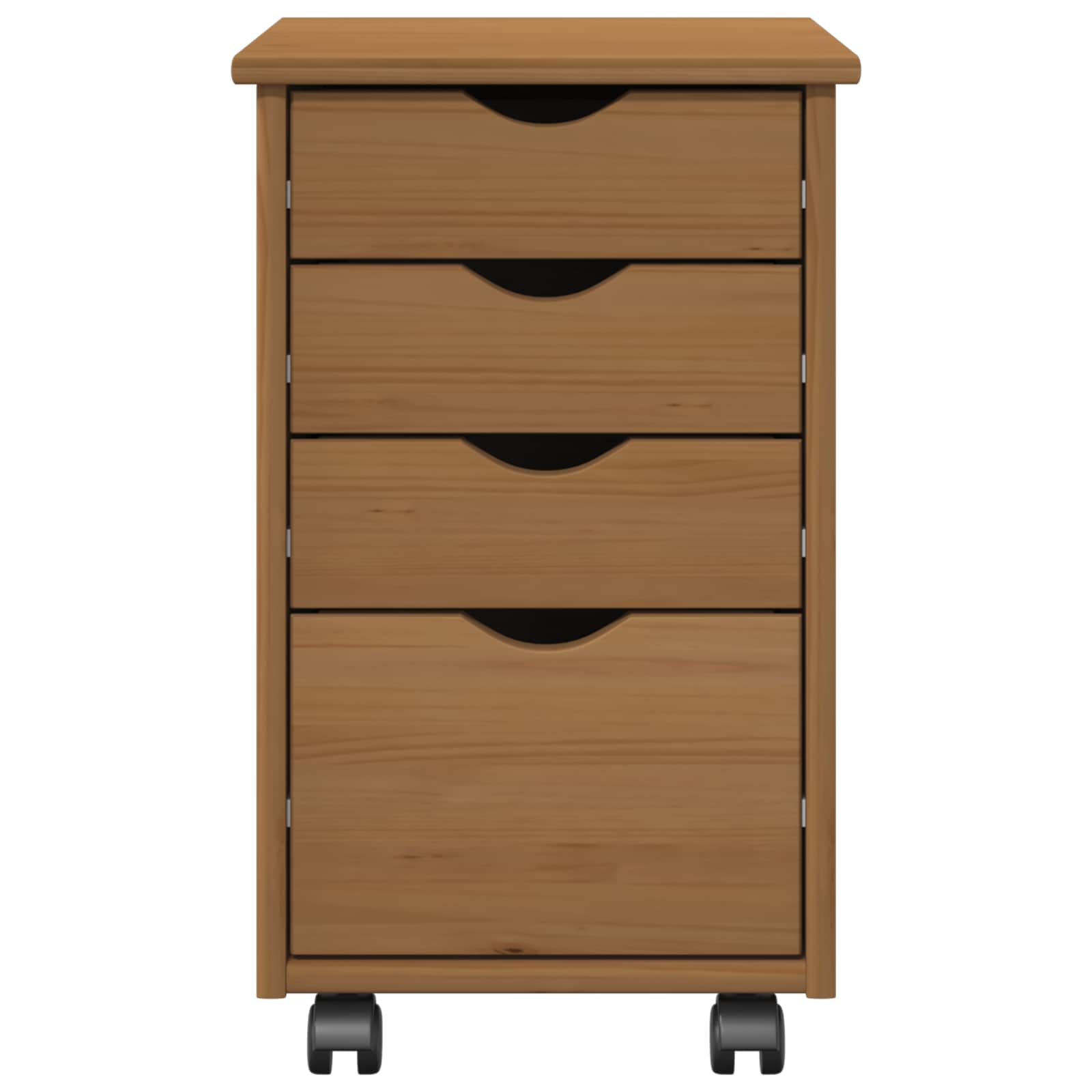 Cabinet roulant MOSS Brun Miel 34 x 39 x 56 cm Pin massif - XIOS