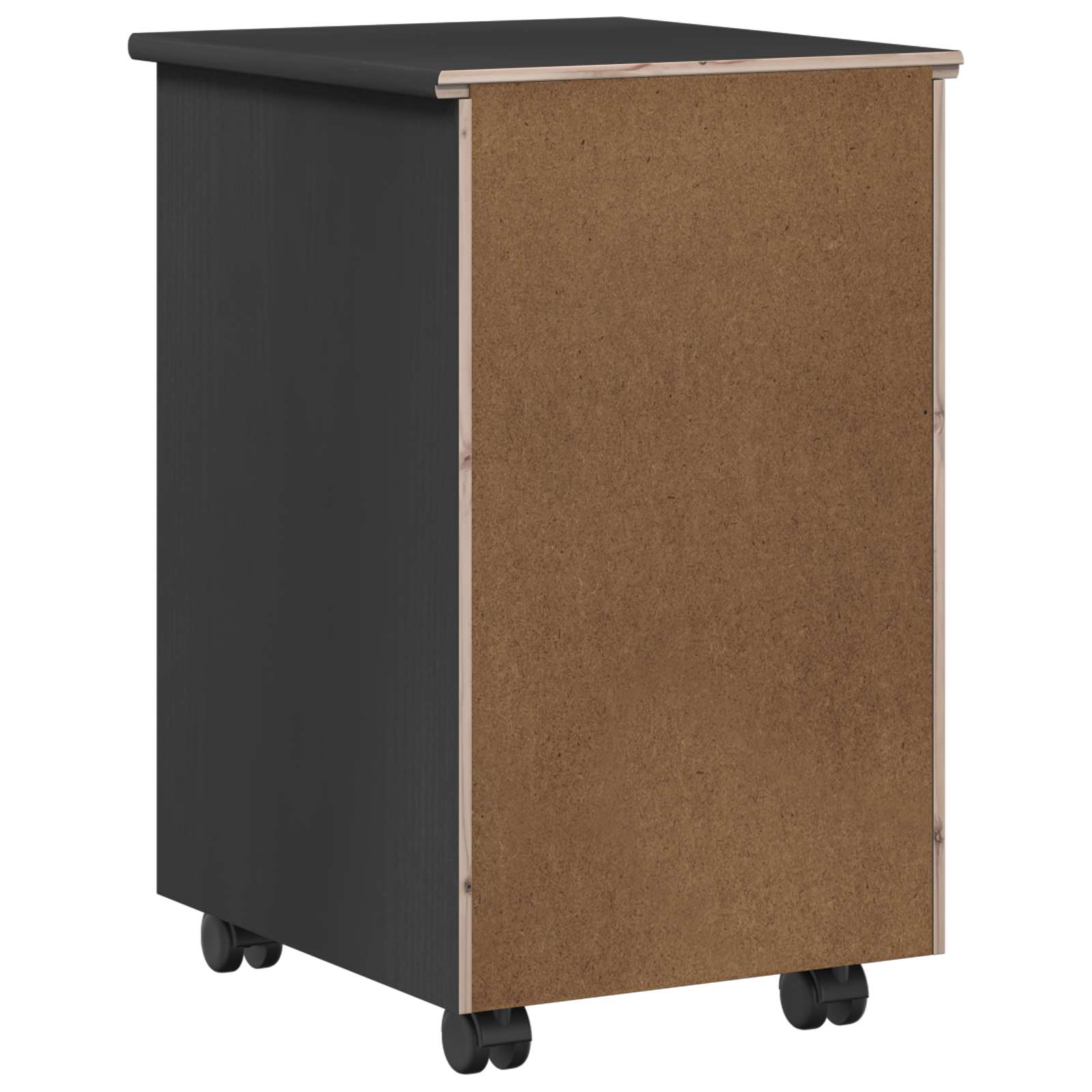 Cabinet roulant avec roue Gris 34 x 39 x 56 cm Pin massif - XIOS