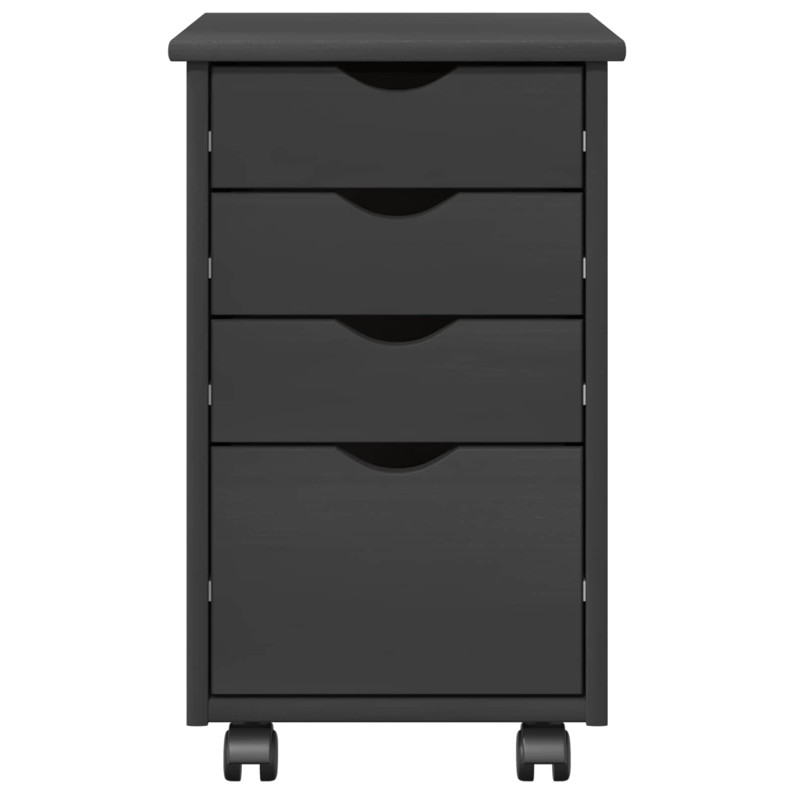 Cabinet roulant avec roue Gris 34 x 39 x 56 cm Pin massif - XIOS