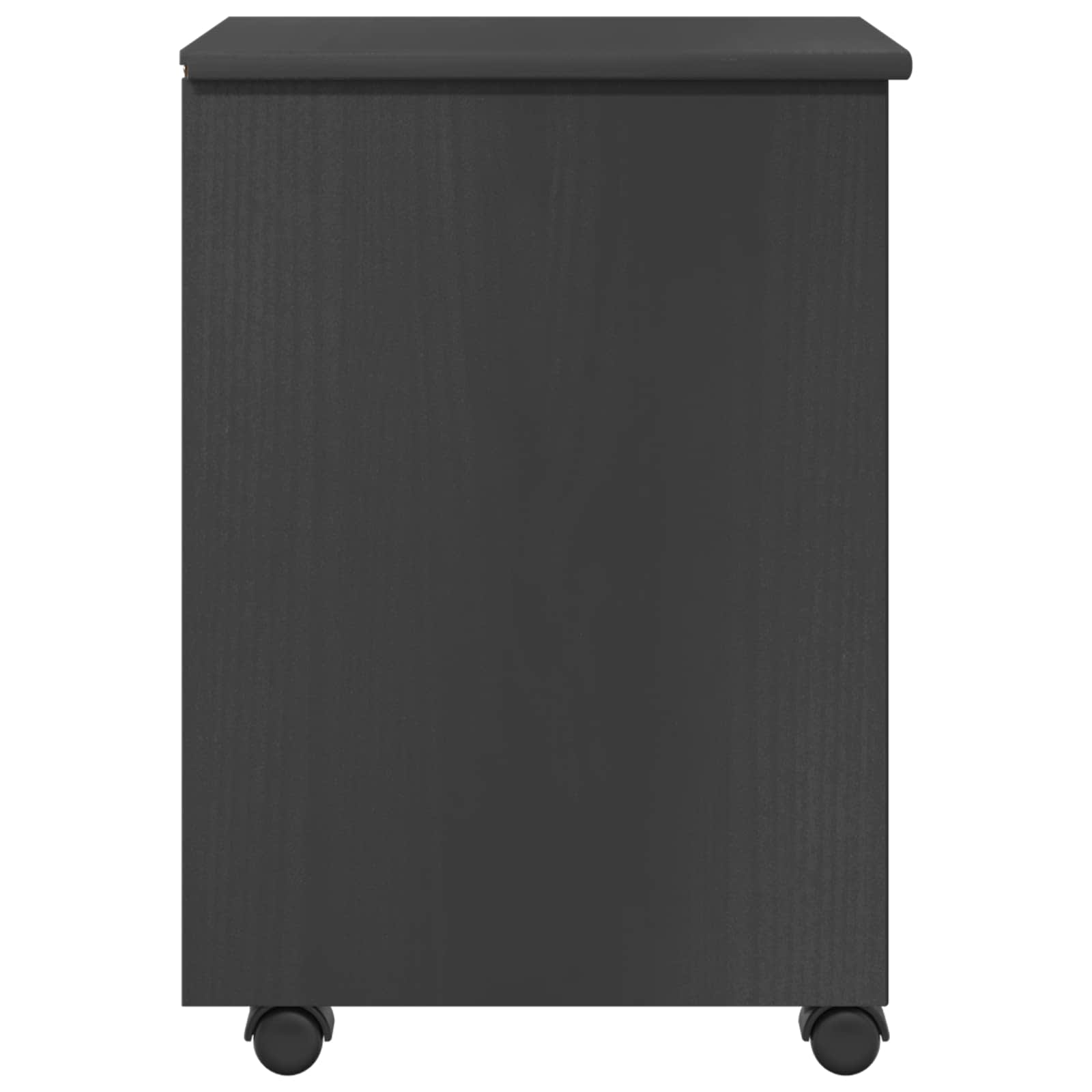Cabinet roulant avec roue Gris 34 x 39 x 56 cm Pin massif - XIOS