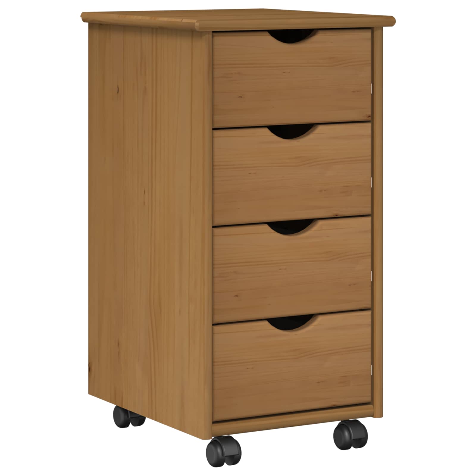 Cabinet roulant avec roue Marron miel 34 x 39 x 65,5 cm - XIOS