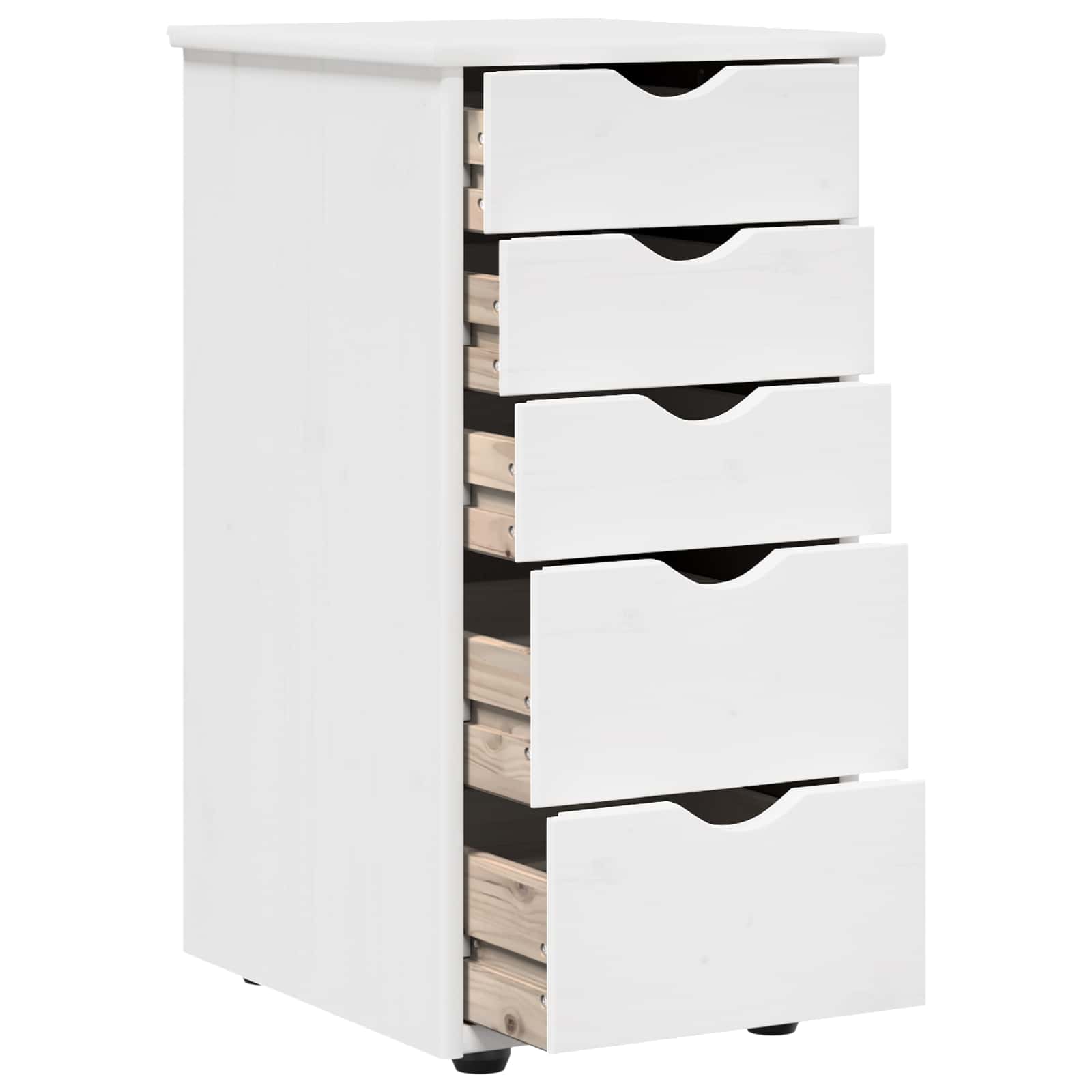 Armoire Blanc 34 x 39 x 61,5 cm Bois de Pin Massif - XIOS