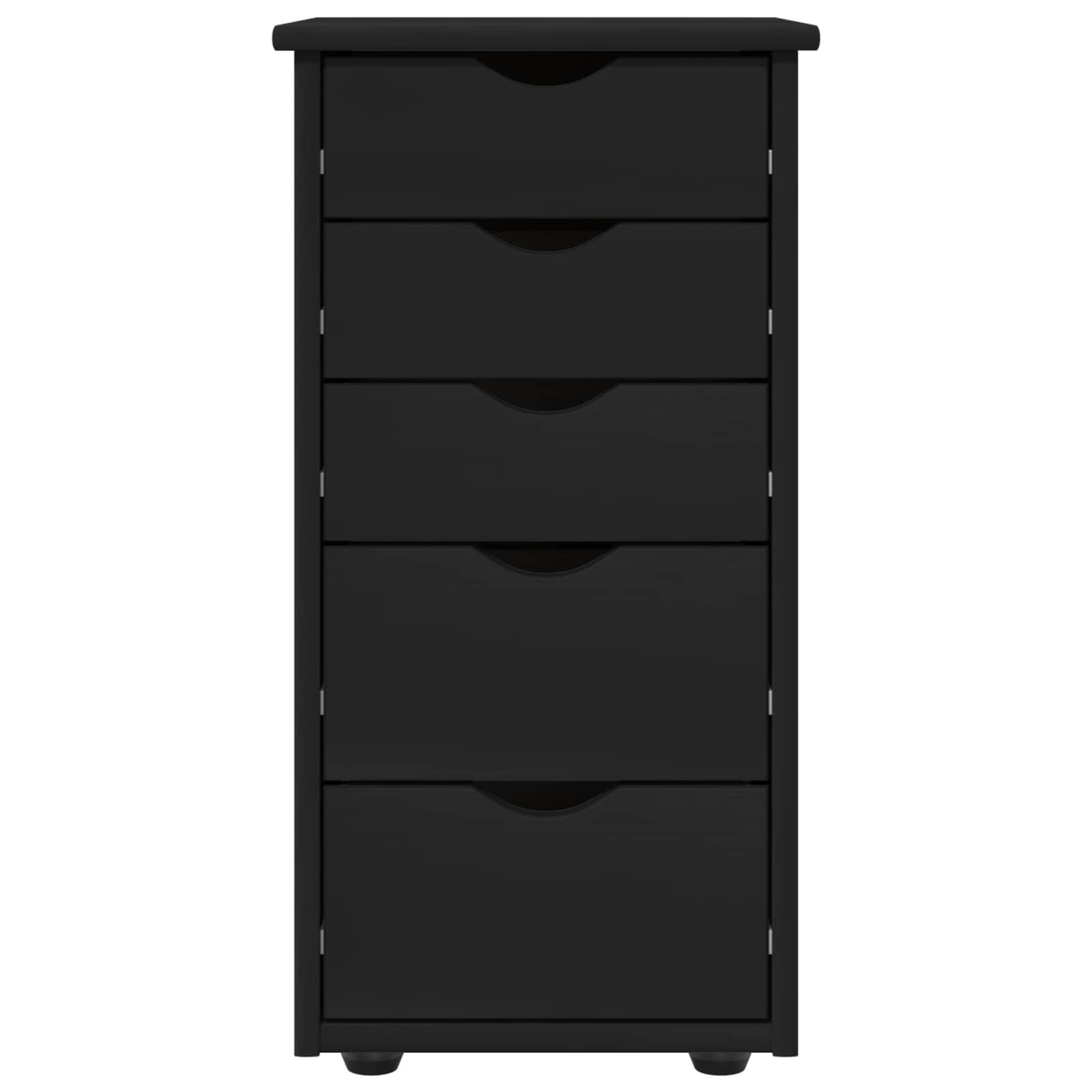 Armoire Noir 34 x 39 x 61,5 cm Bois de Pin Massif