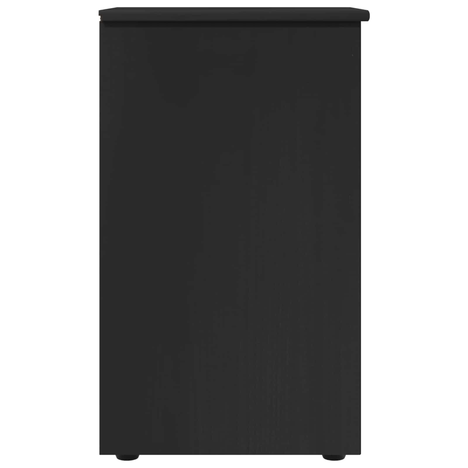 Armoire Noir 34 x 39 x 61,5 cm Bois de Pin Massif