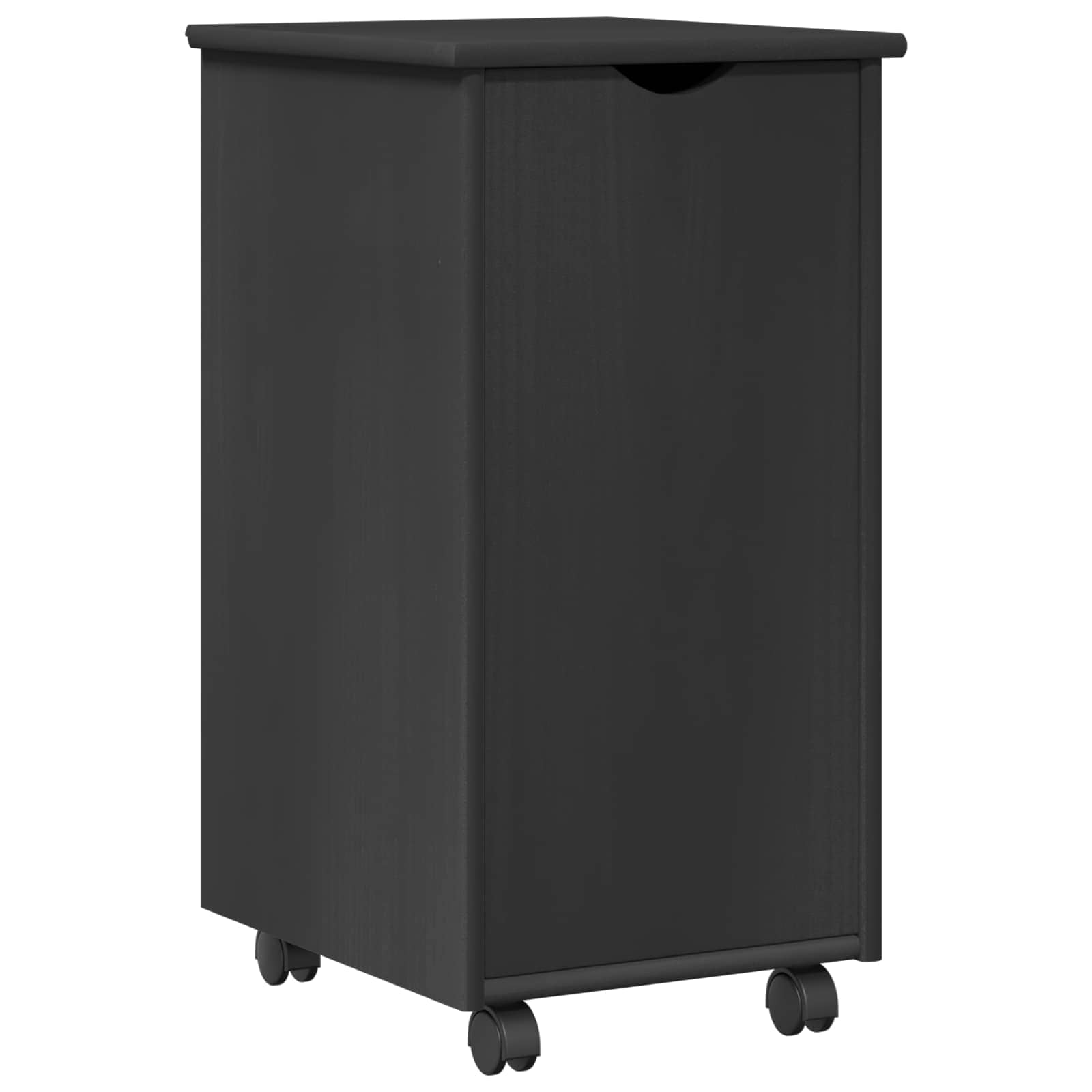 Cabinet roulant Gris 34 x 39 x 65,5 cm Bois de Pin Massif - XIOS