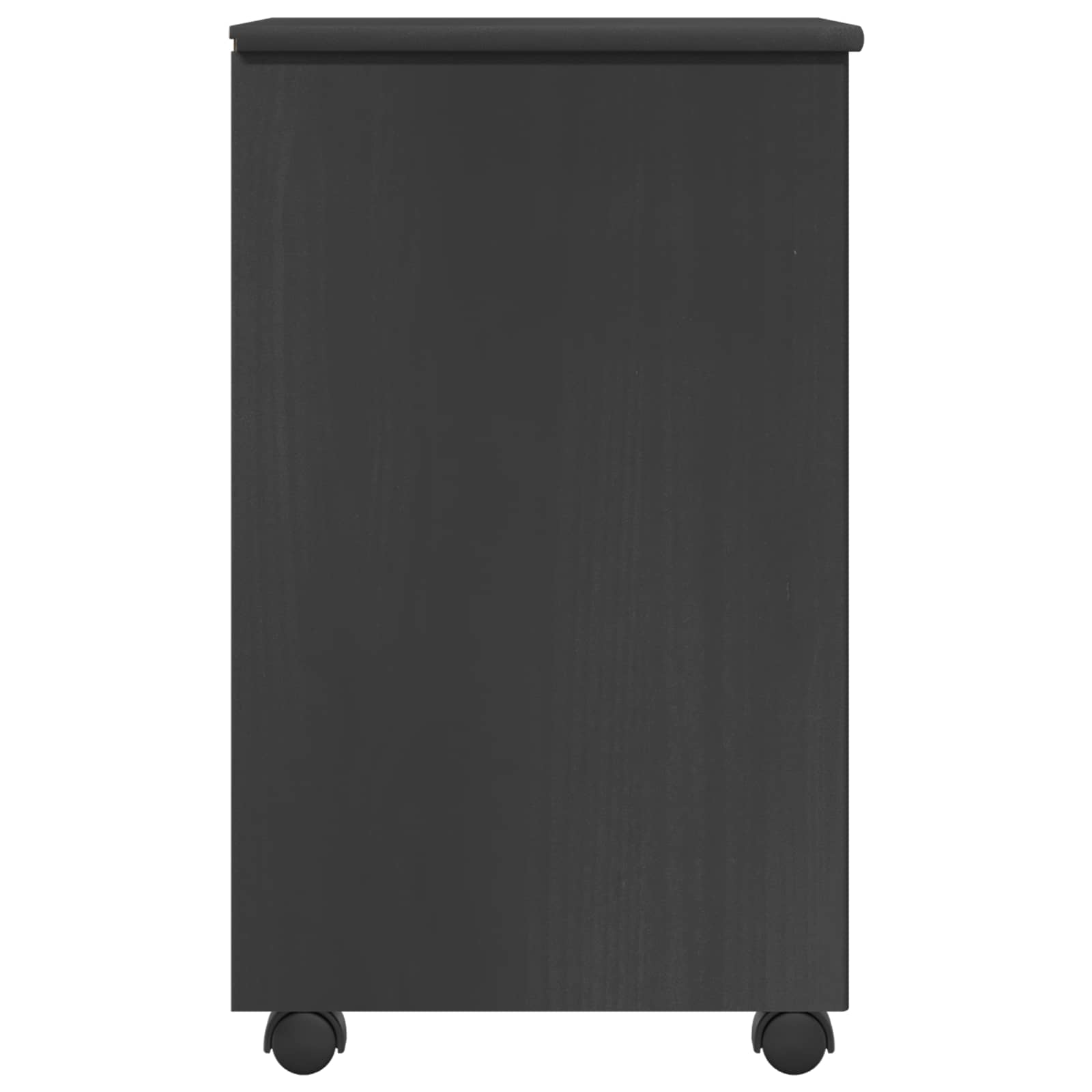 Cabinet roulant Gris 34 x 39 x 65,5 cm Bois de Pin Massif - XIOS