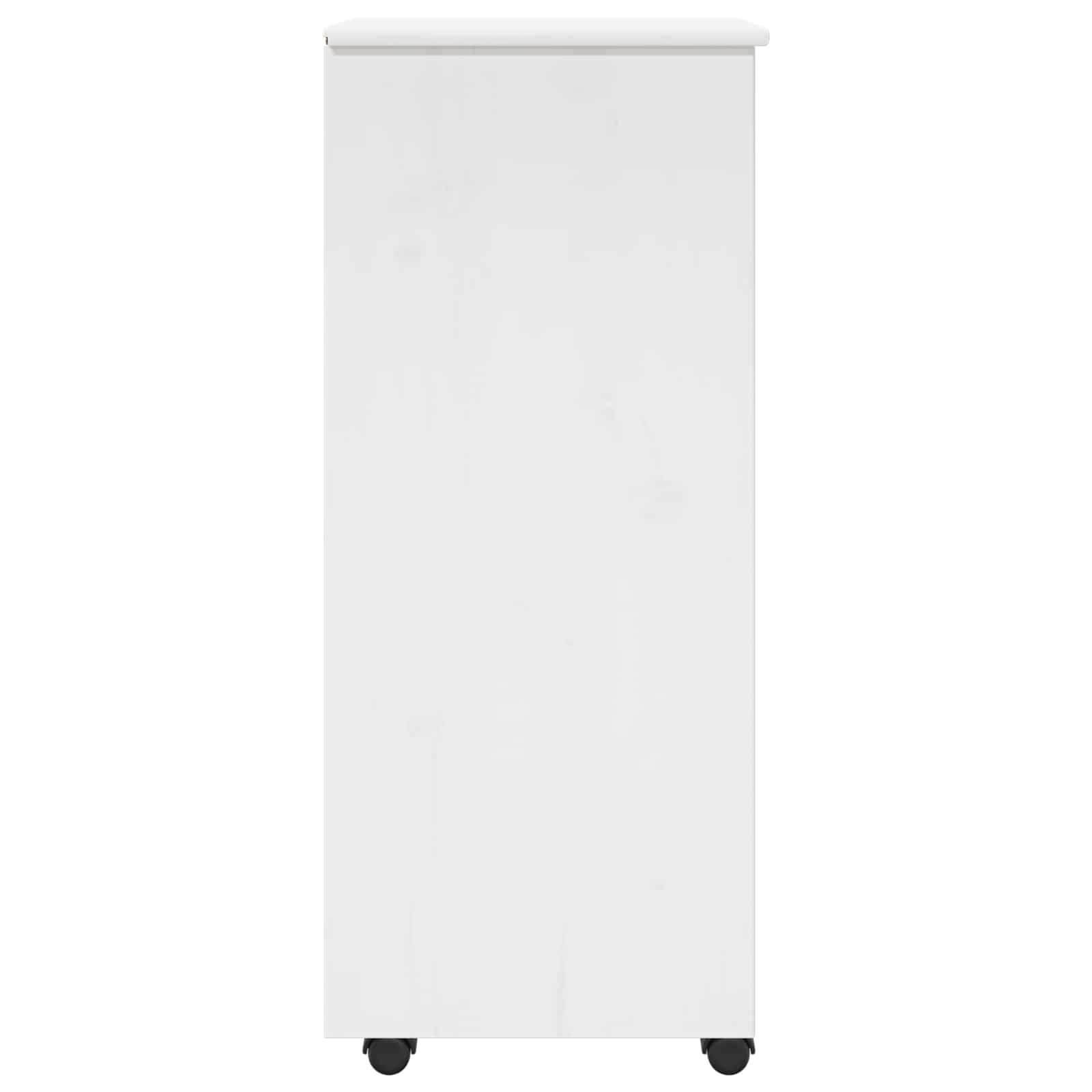 Cabinet roulant Blanc 34 x 39 x 93,5 cm Bois de Pin Massif - XIOS