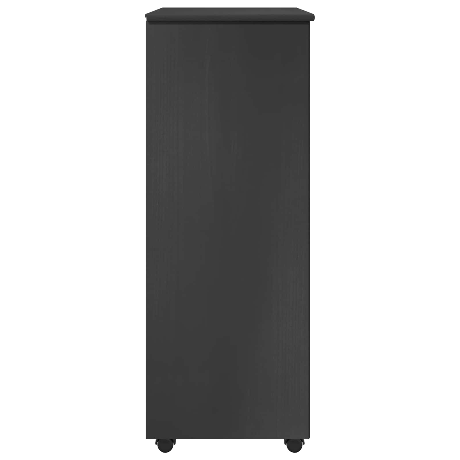 Cabinet roulant Gris 53 x 39 x 103 cm Bois de Pin Massif - XIOS