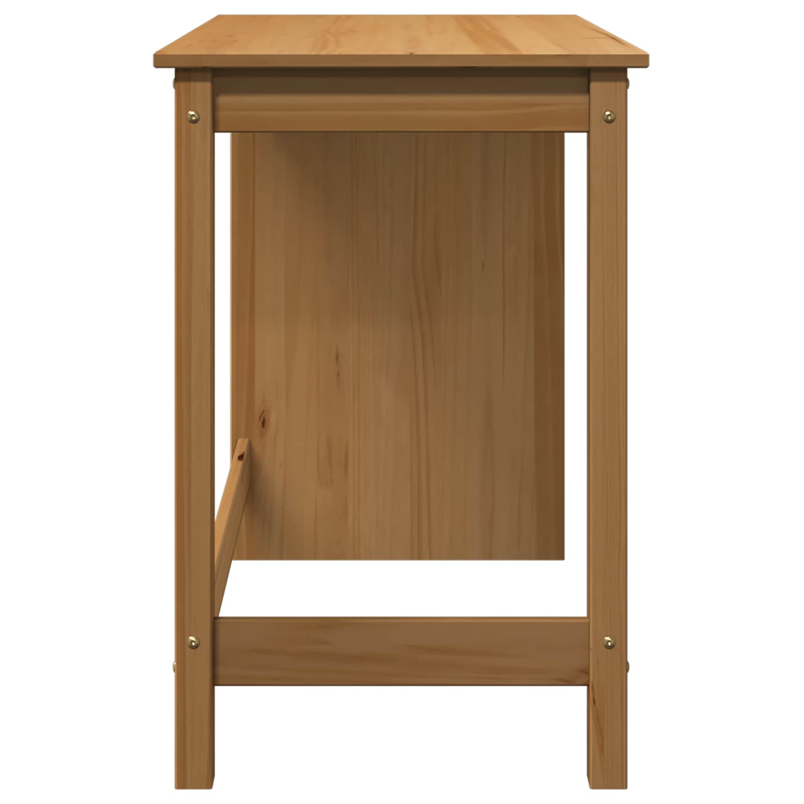 Bureau Marron miel 112 x 50 x 75 cm Bois de Pin Massif - XIOS