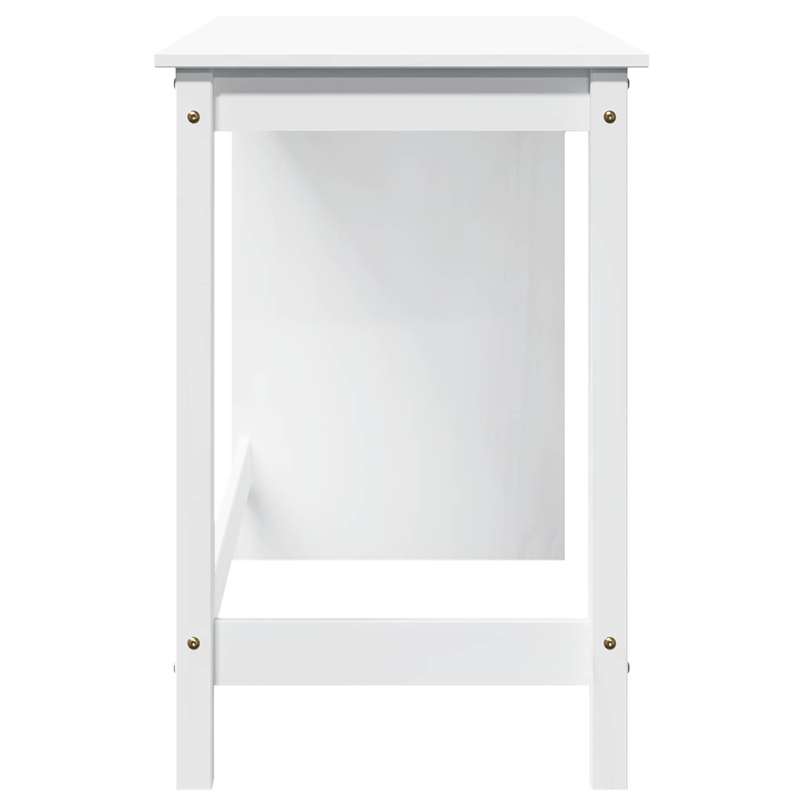 Bureau Blanc 112 x 50 x 75 cm Bois de Pin Massif - XIOS