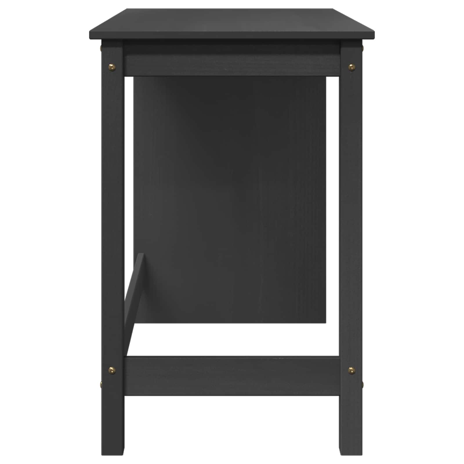 Bureau Gris 112 x 50 x 75 cm Bois de Pin Massif - XIOS