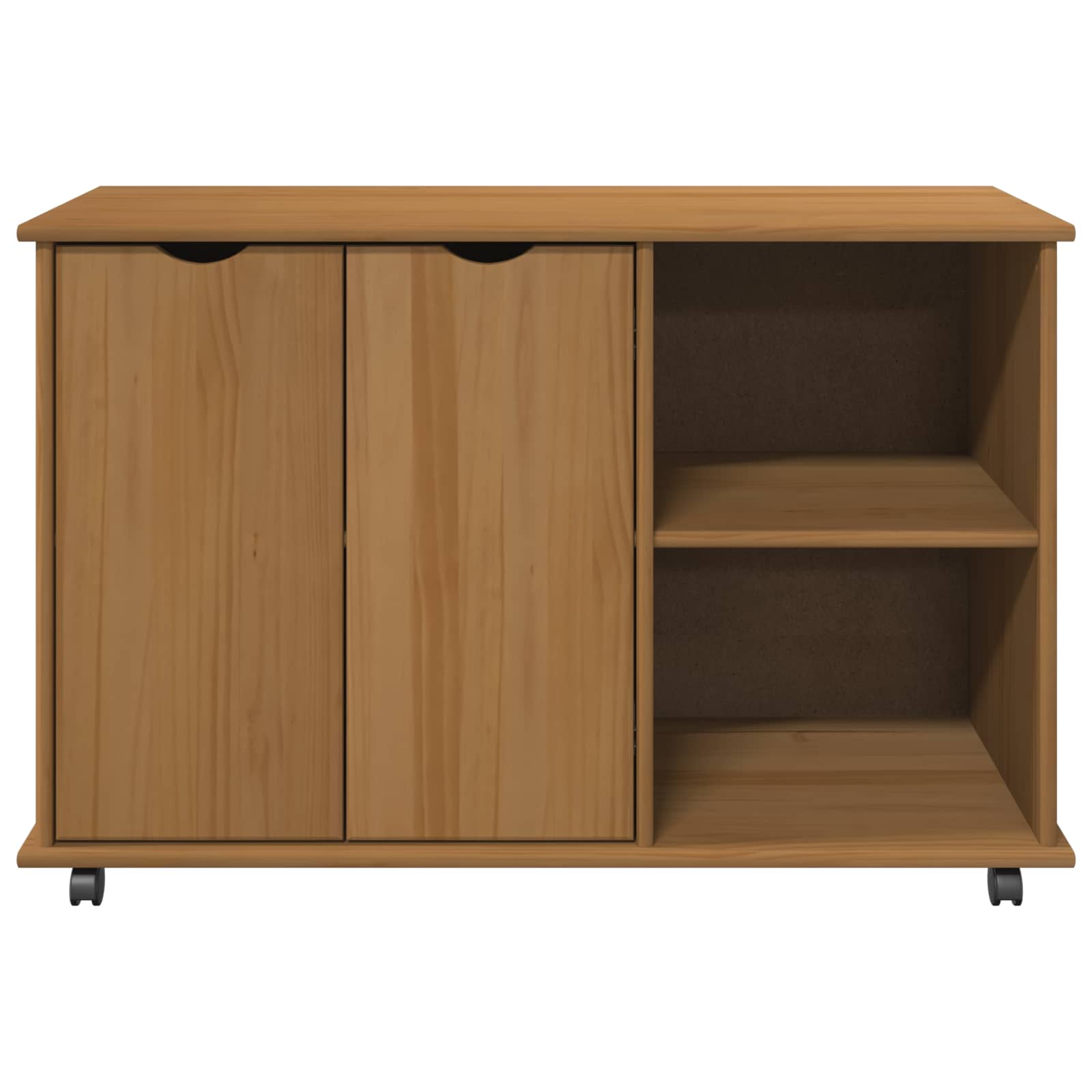 Cabinet roulant avec roue Marron miel 100 x 39 x 65,5 cm - XIOS