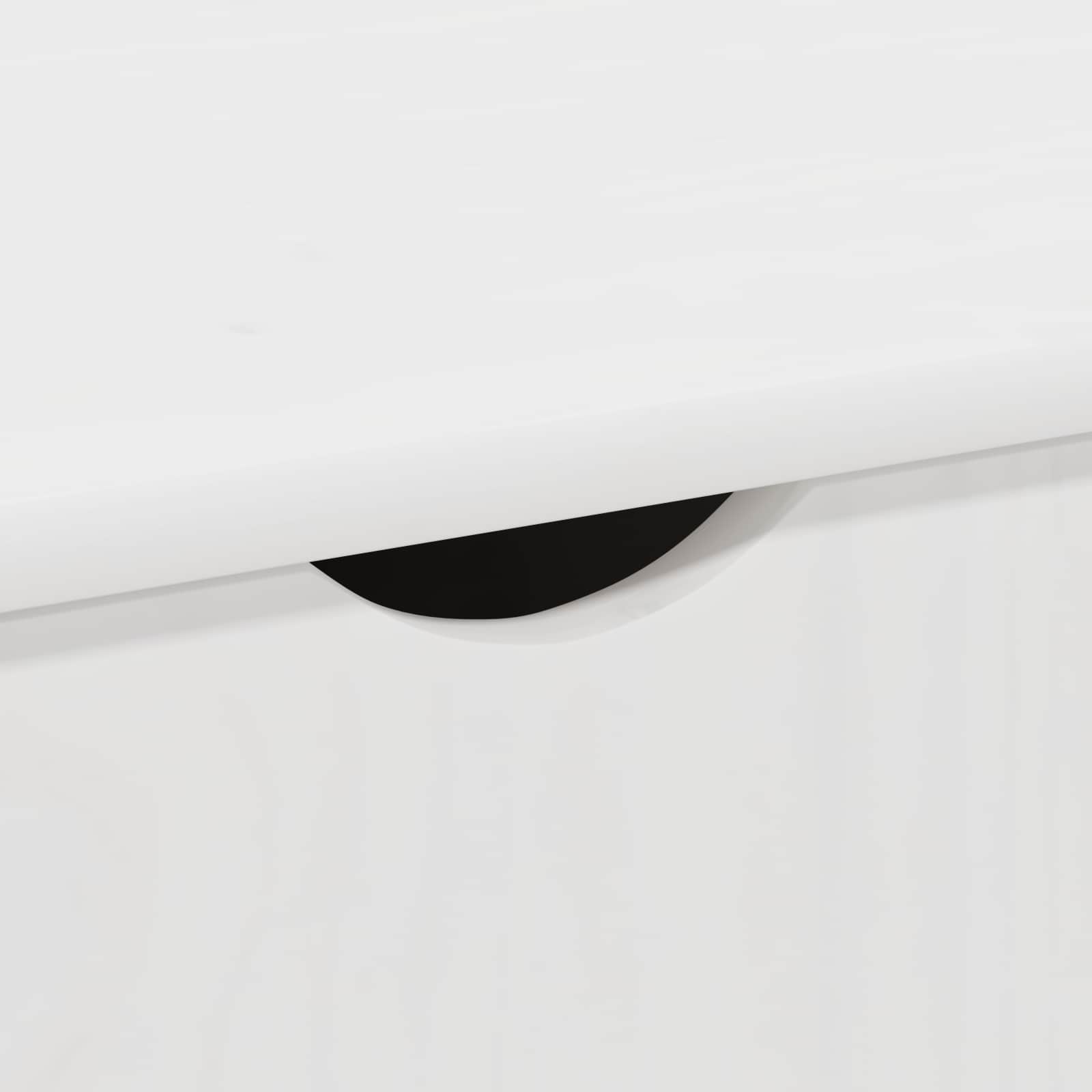 Cabinet roulant Blanc 100 x 39 x 65,5 cm Bois de Pin Massif - XIOS