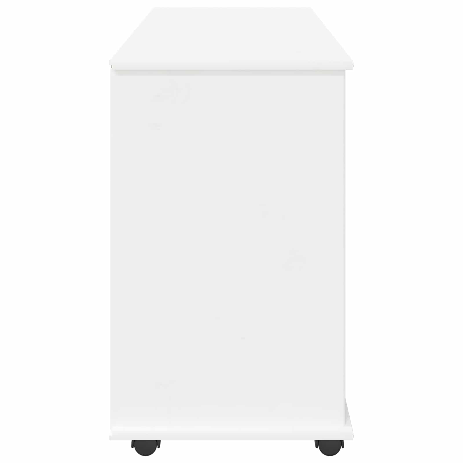 Cabinet roulant Blanc 100 x 39 x 65,5 cm Bois de Pin Massif - XIOS