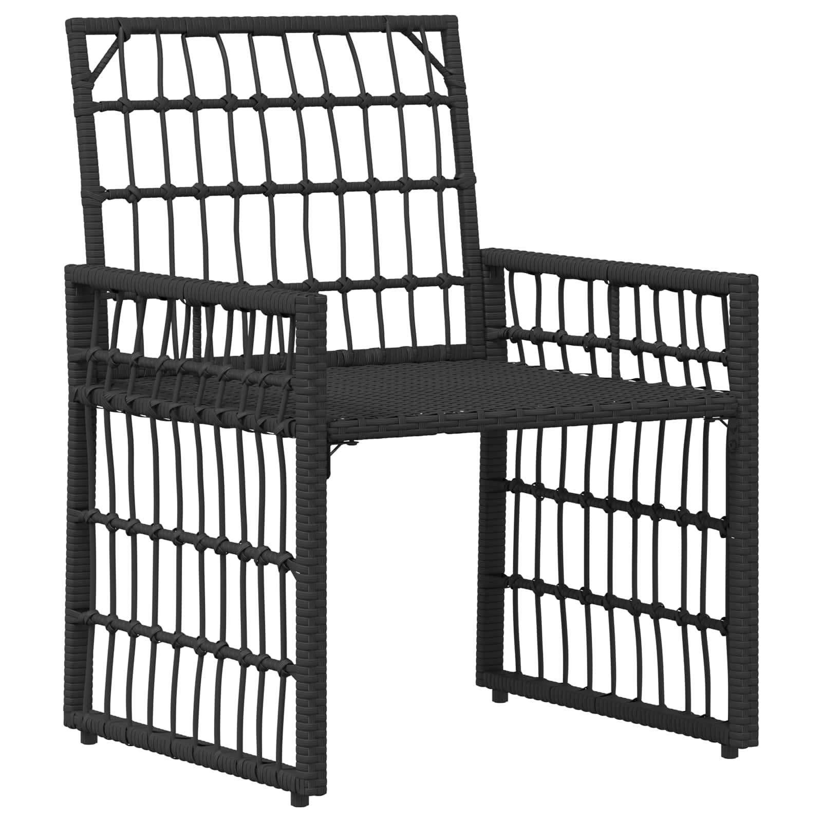 Ensemble de meubles d'extérieur 4 pcs Noir et Gris foncé - XIOS