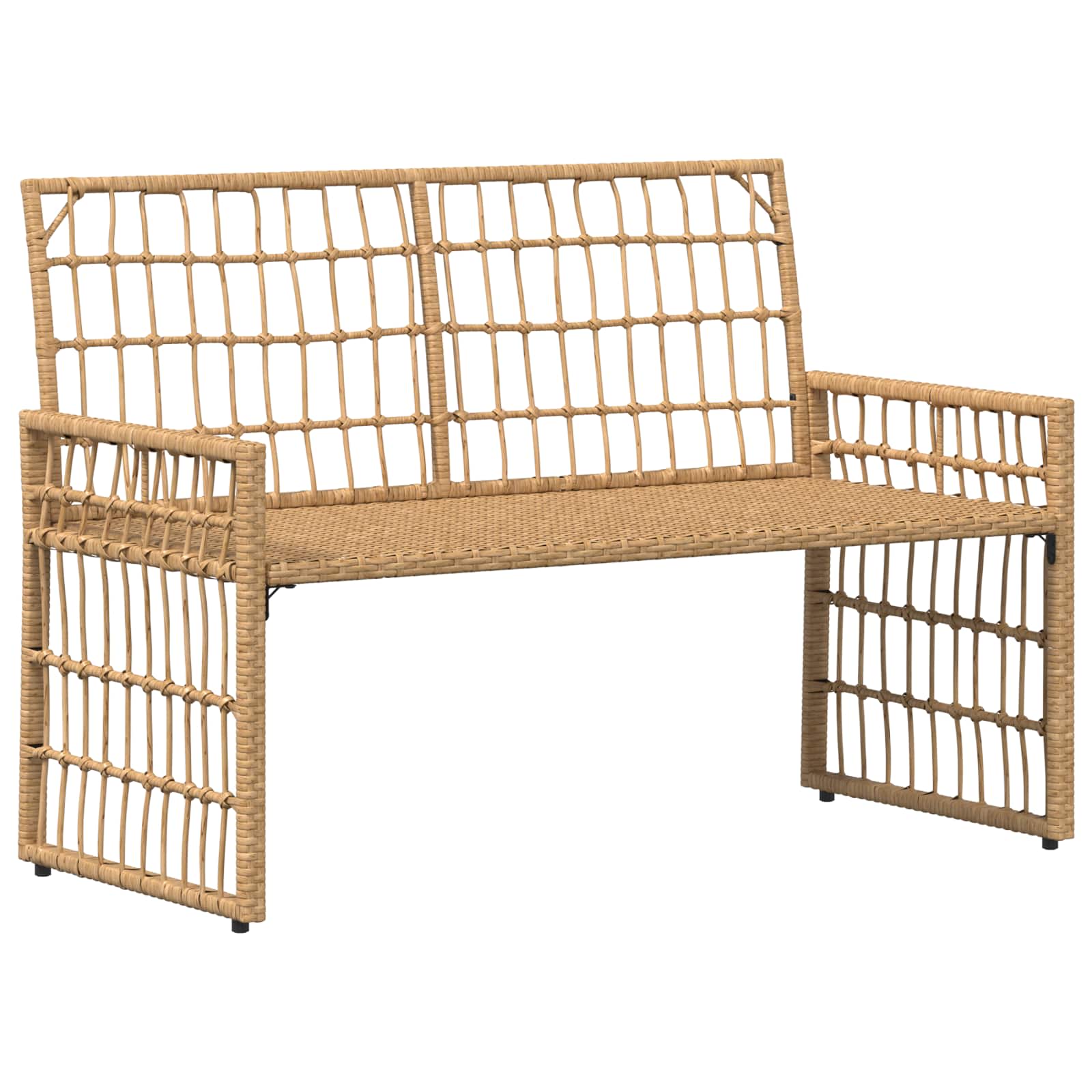 Ensemble de meubles d'extérieur 4 pcs Blanc Naturel et Crème - XIOS