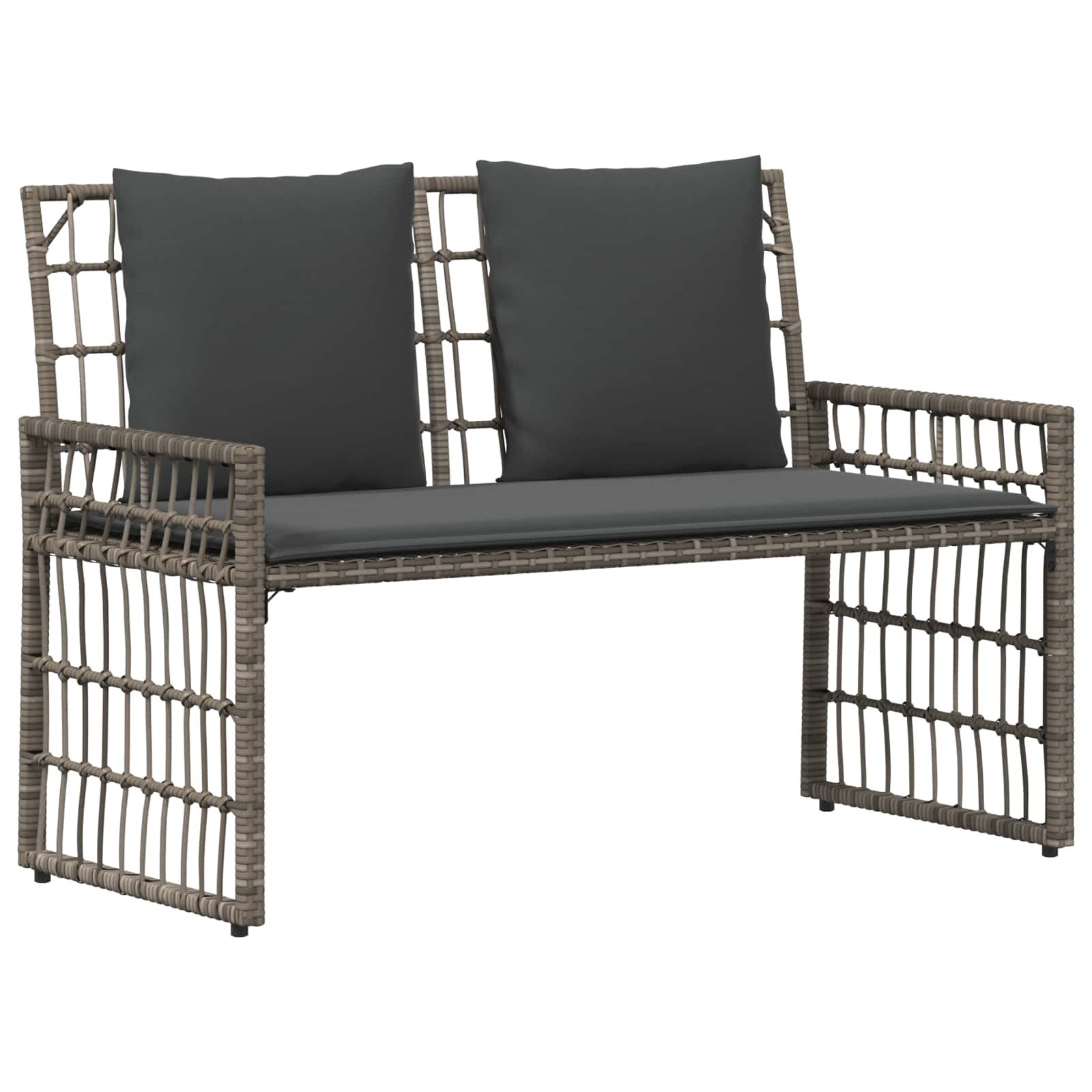 Ensemble de meubles d'extérieur 4 pcs Noir et Gris foncé - XIOS