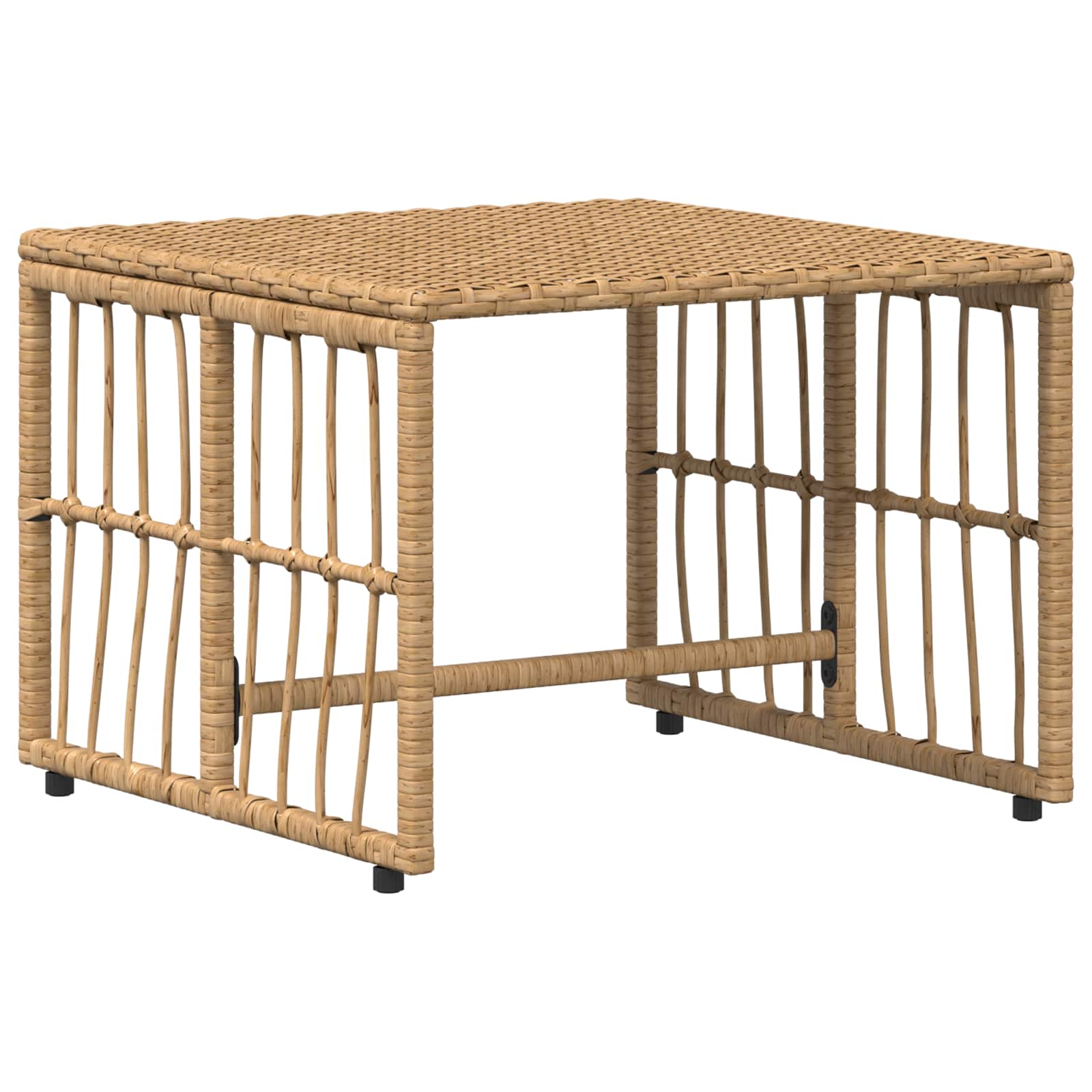 Ensemble de meubles d'extérieur 5 pcs Blanc Naturel et Crème - XIOS