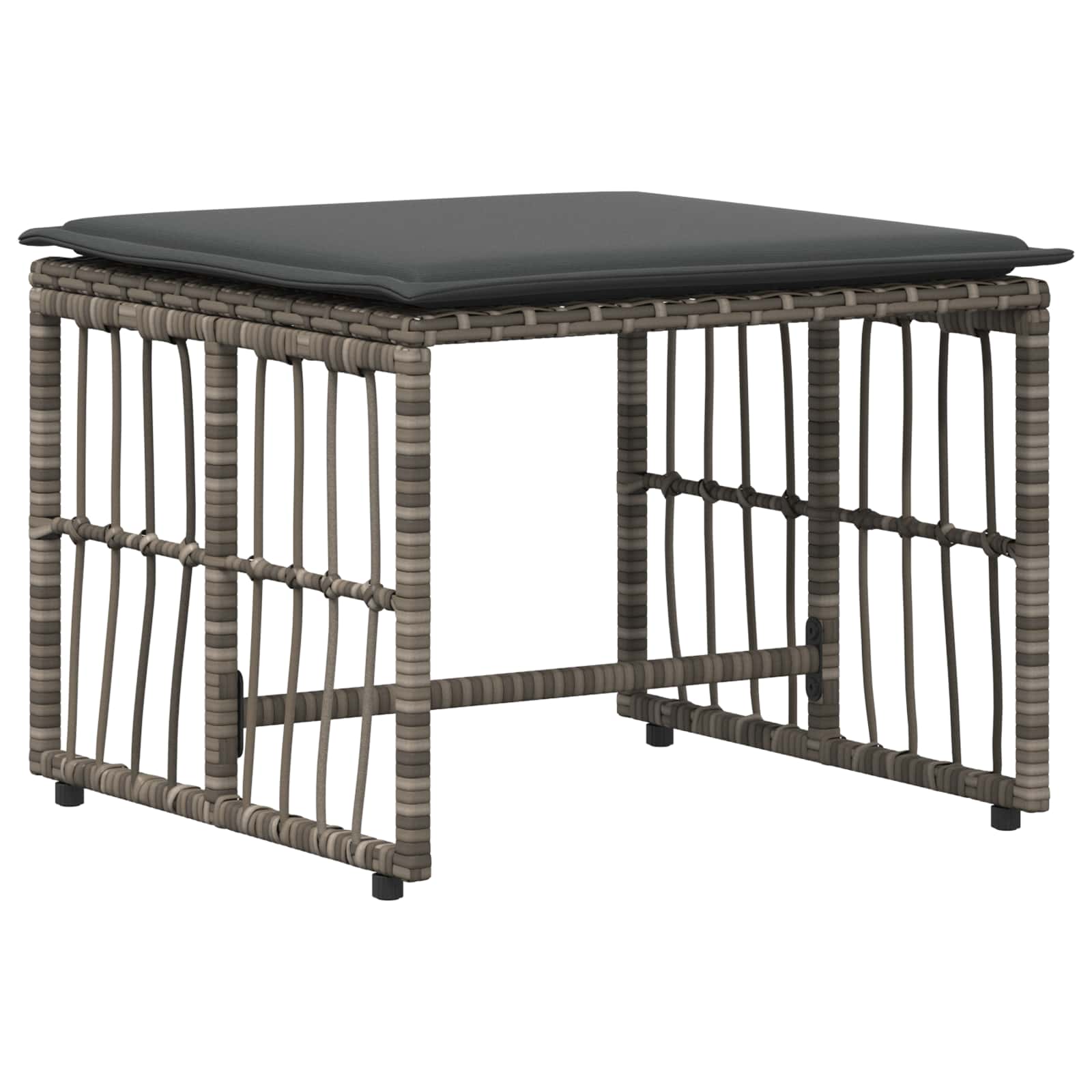 Ensemble de meubles d'extérieur 5 pcs Noir et Gris foncé - XIOS