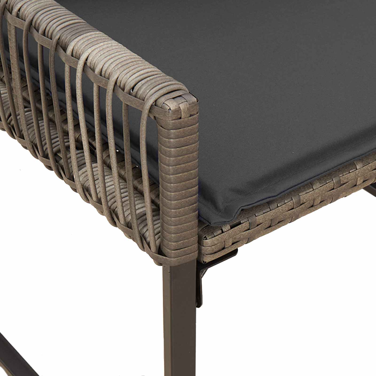 Ensemble de meubles d'extérieur 9 pcs Gris et Gris foncé - XIOS