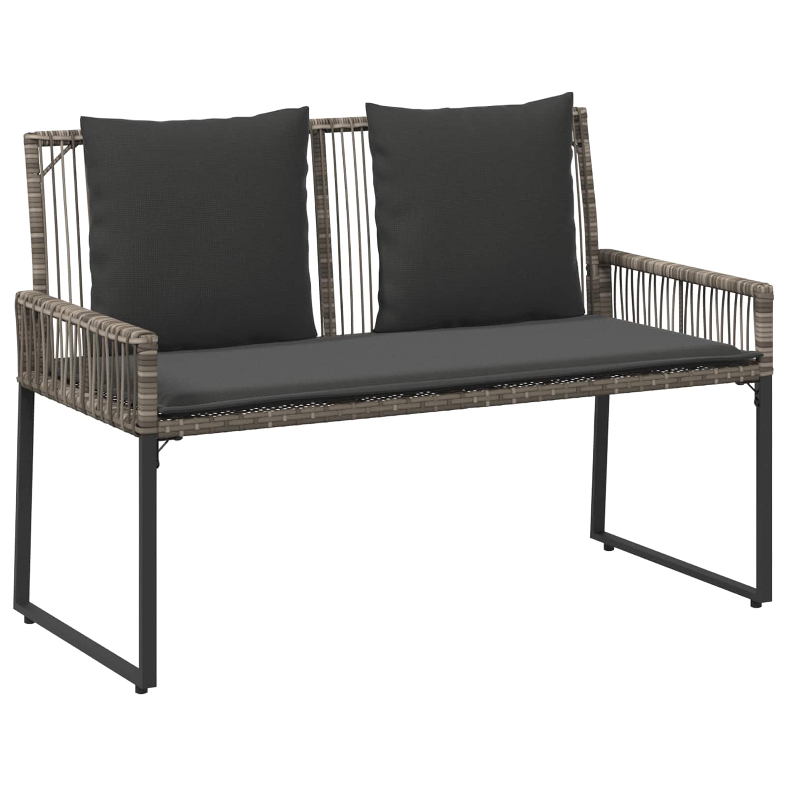 Ensemble de meubles d'extérieur 9 pcs Gris et Gris foncé - XIOS