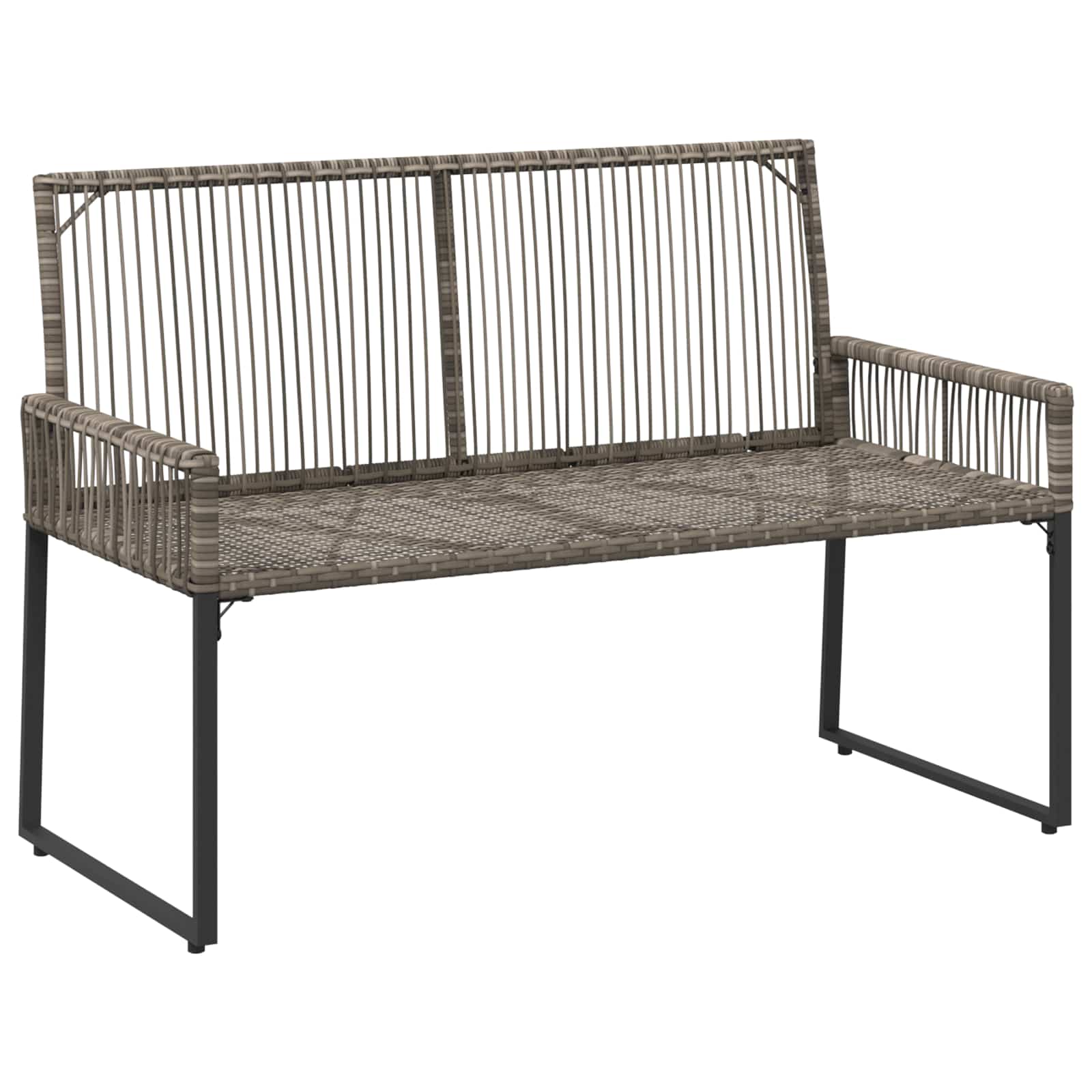 Ensemble de meubles d'extérieur 9 pcs Gris et bleu marine - XIOS