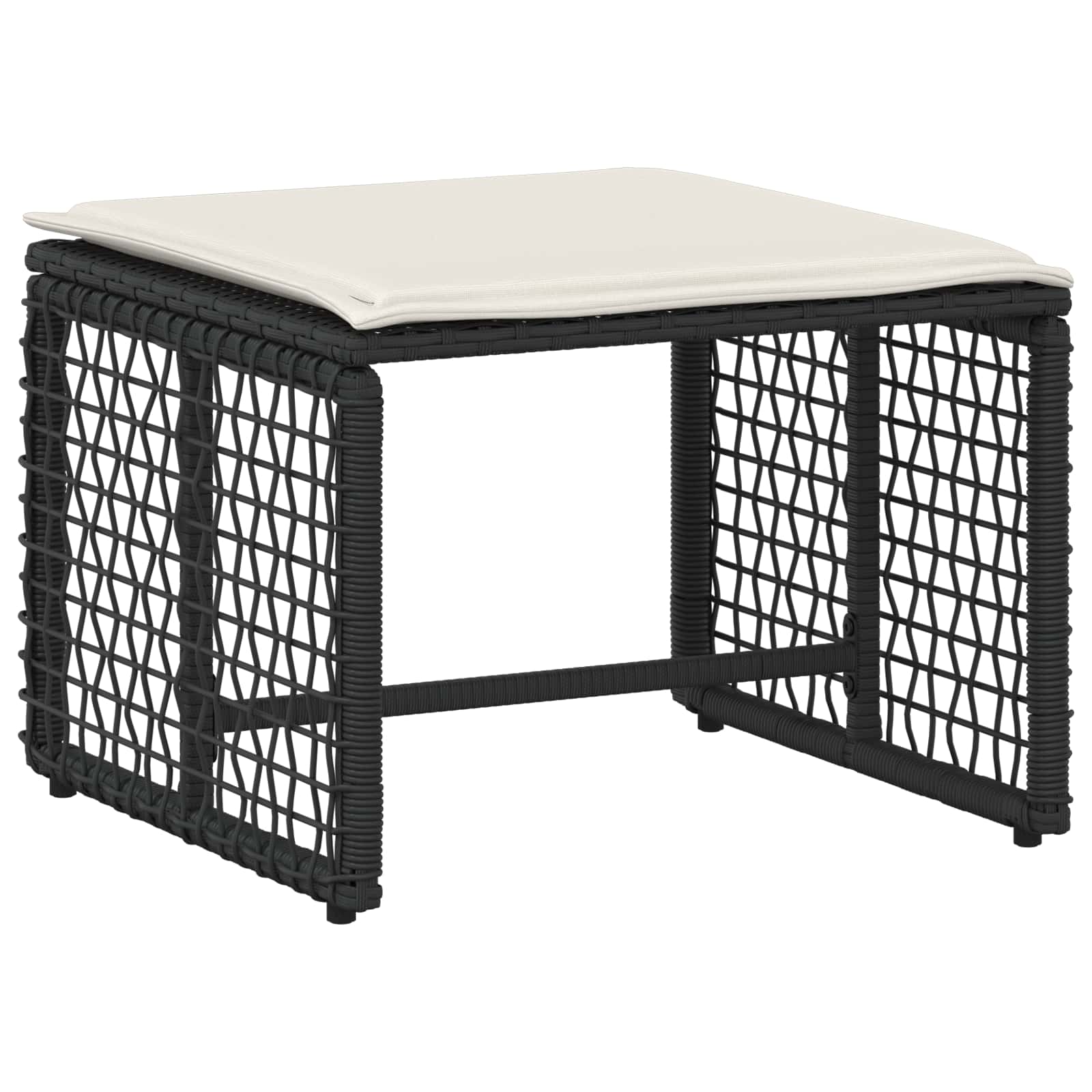 Ensemble de meubles d'extérieur 5 pcs Noir et Blanc - XIOS