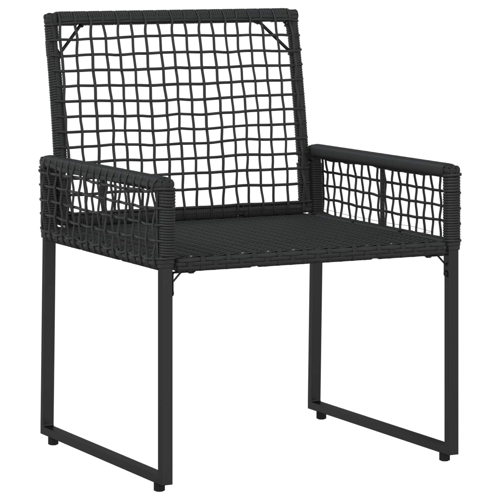 Ensemble de meubles d'extérieur 3 pcs Noir et turquoise - XIOS